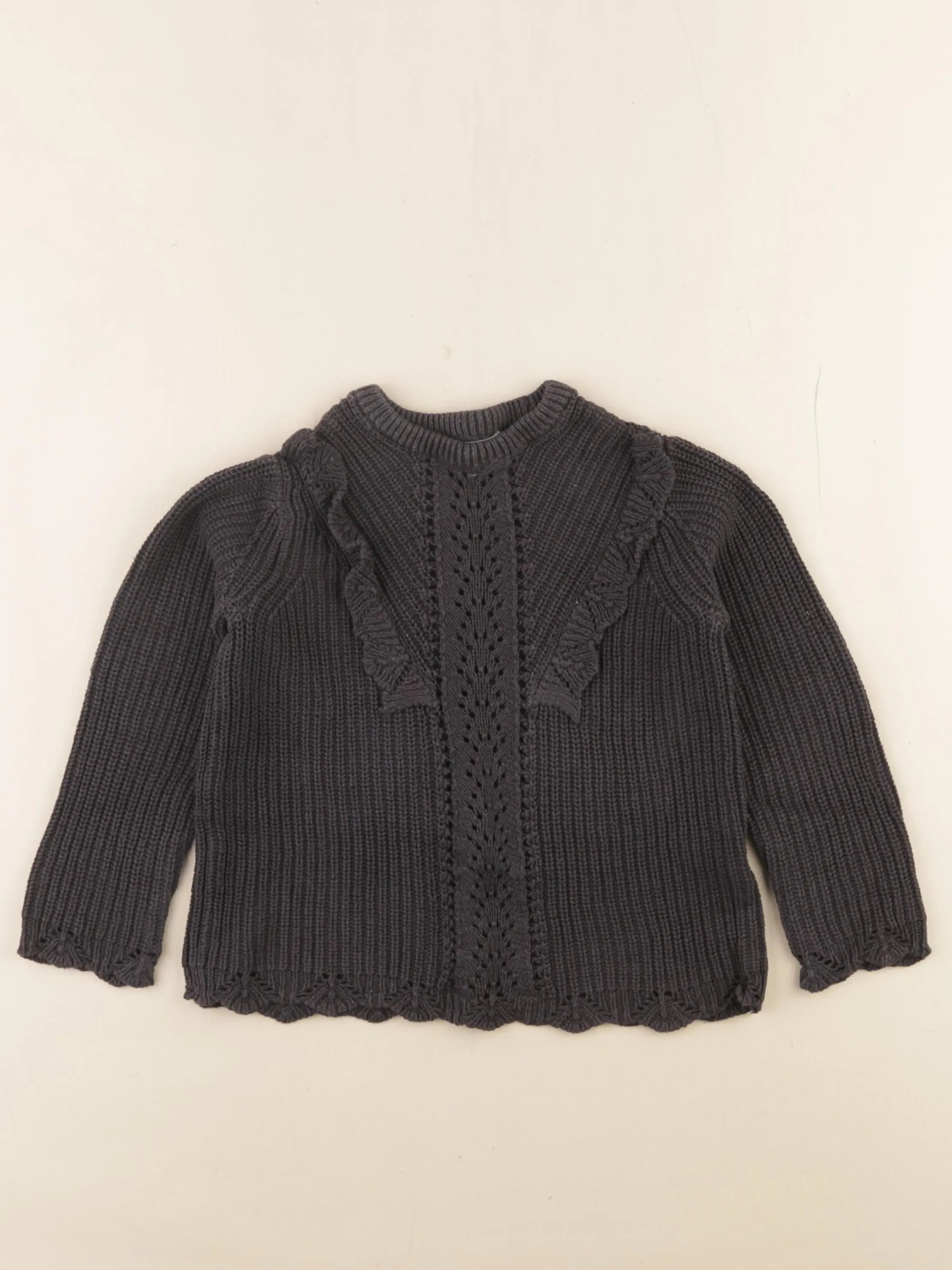 Vertbaudet - pull noir - 4 ans