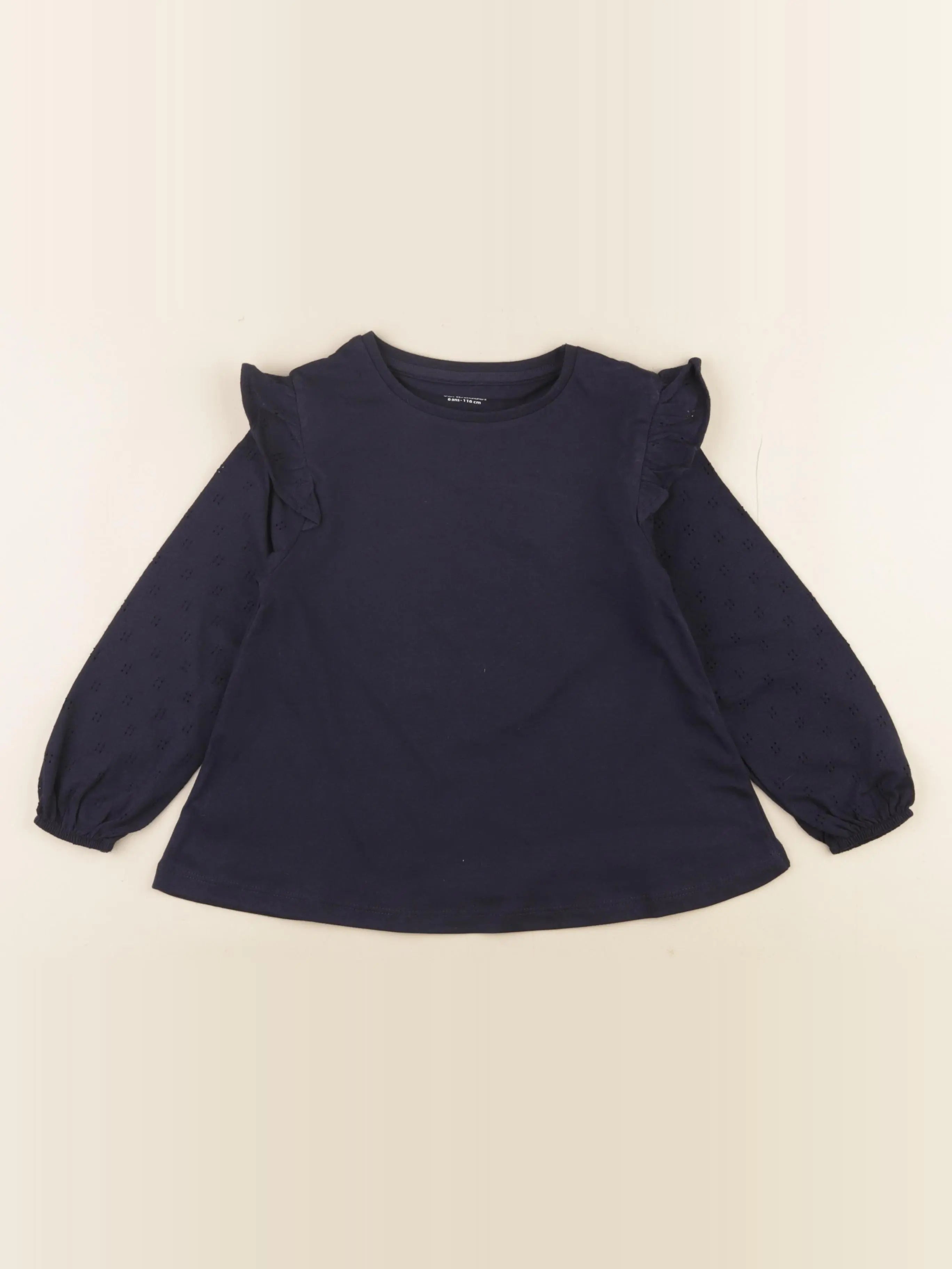 Vertbaudet - tee-shirt bleu - 6 ans