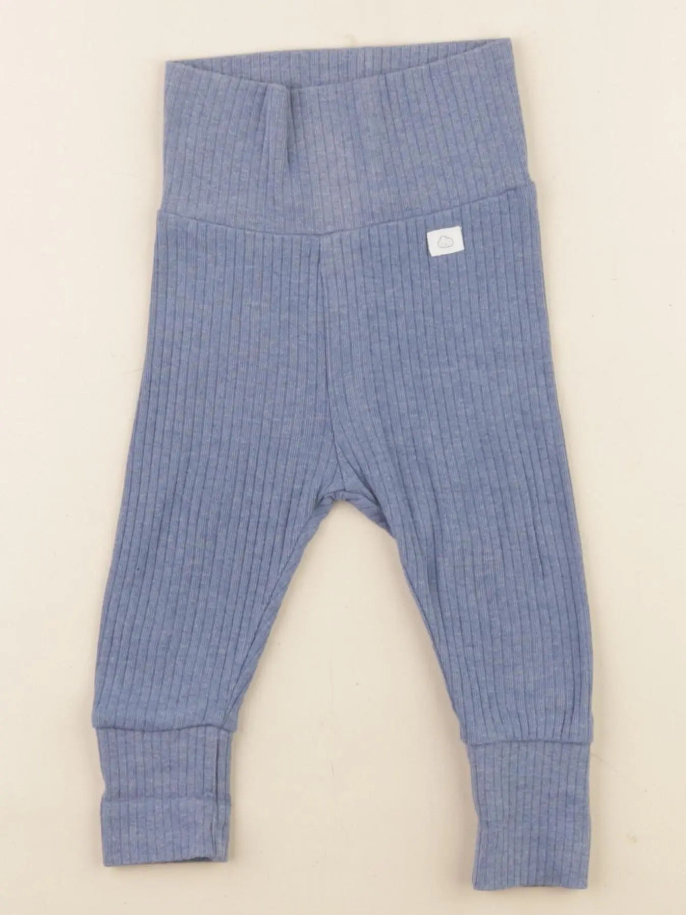 H&M - legging bleu - 2/4 mois