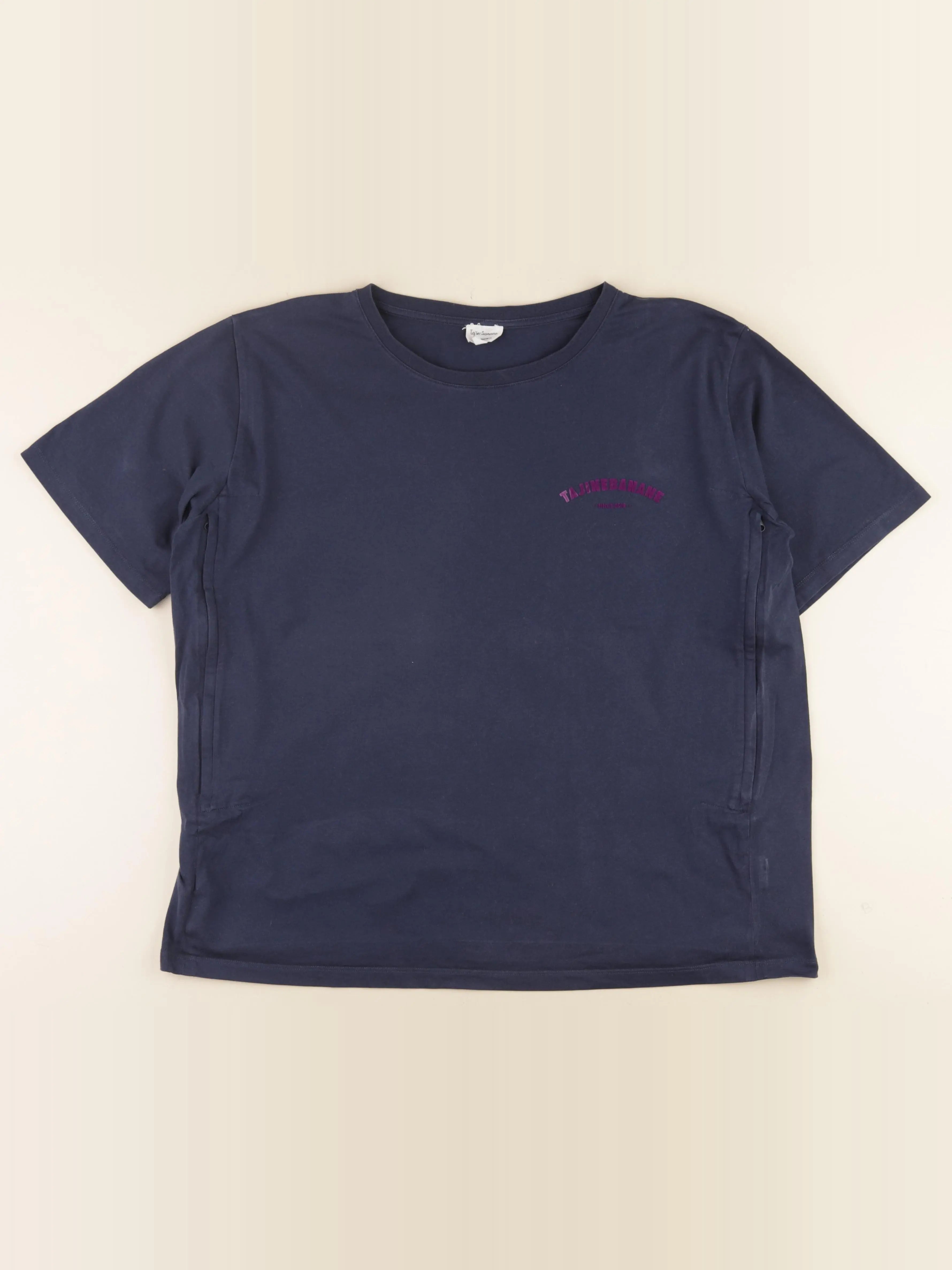 Tajine banane - tee-shirt grossesse, allaitement bleu - xl