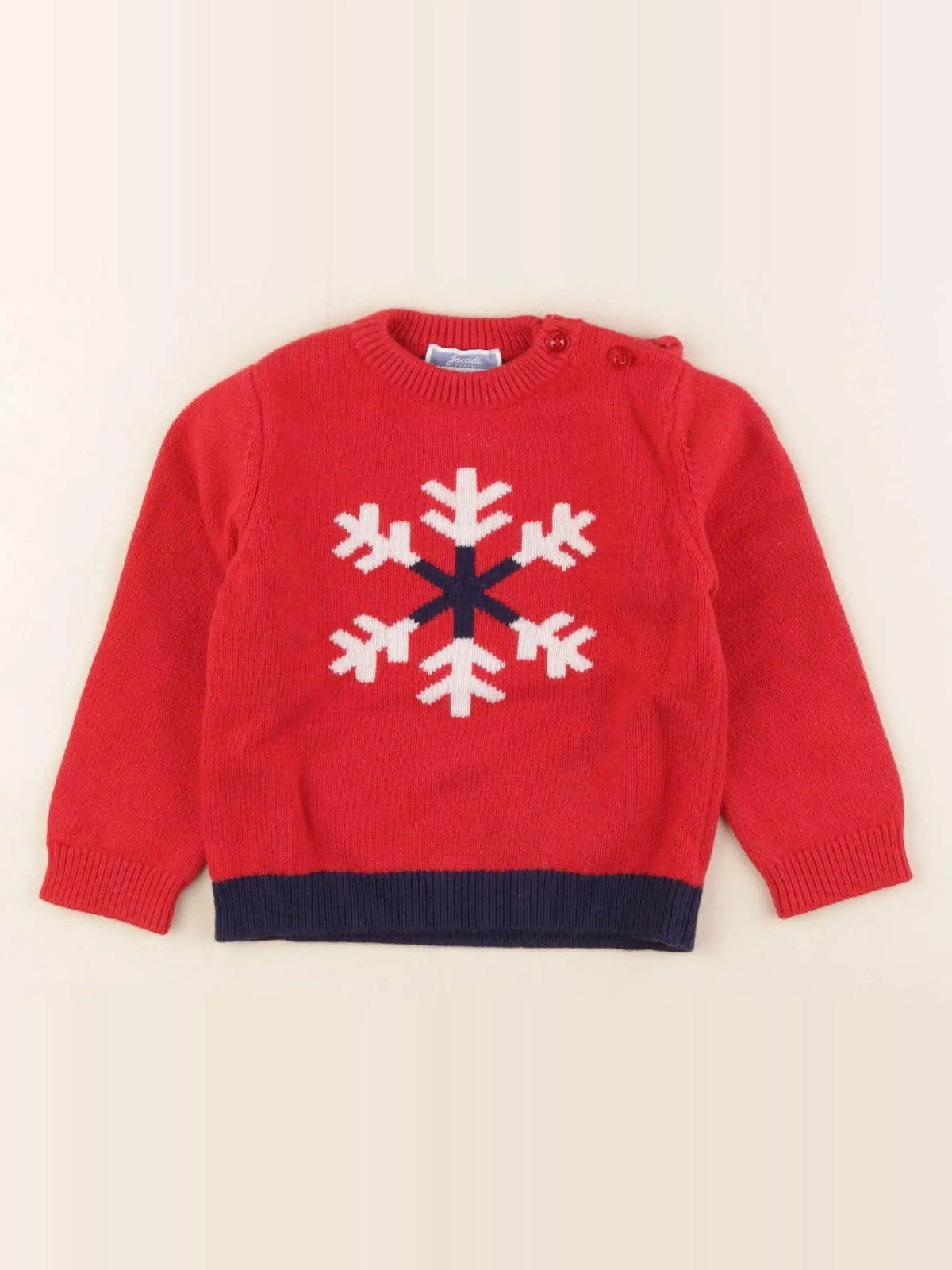 Jacadi - pull rouge - 24 mois
