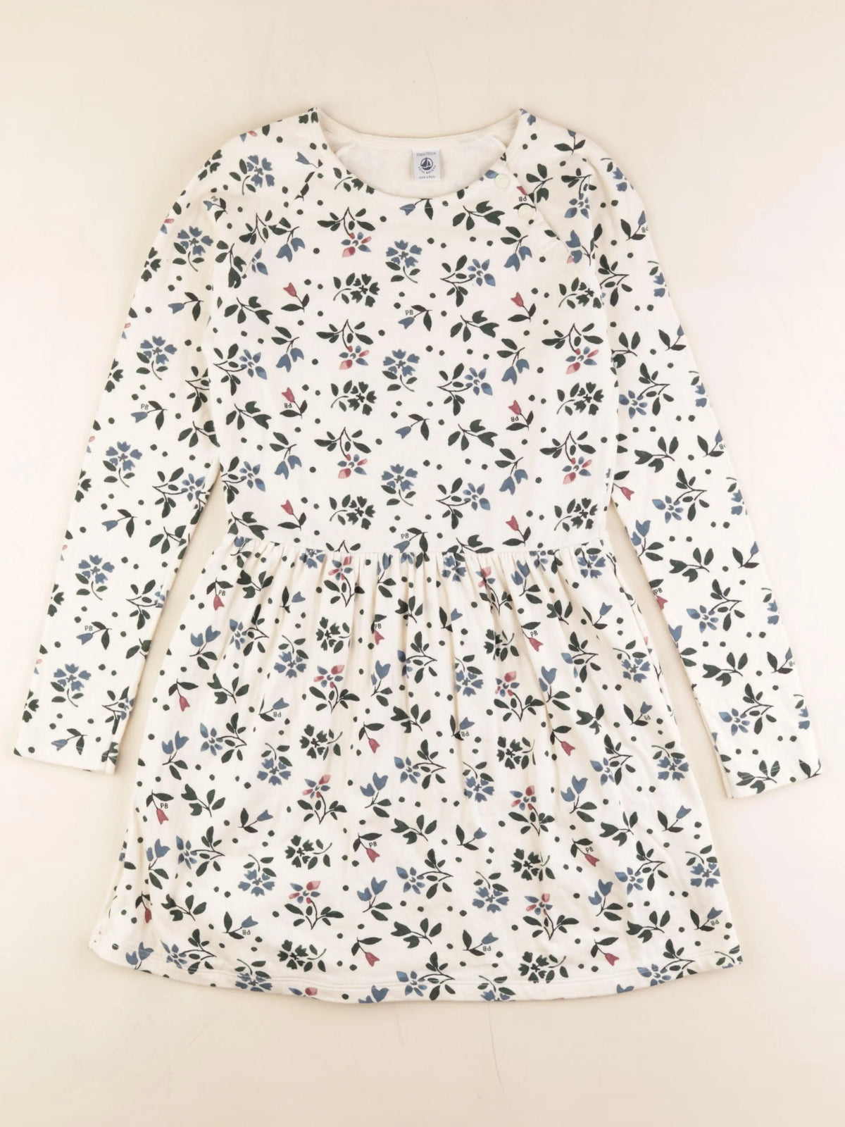 Petit Bateau - robe beige - 12 ans