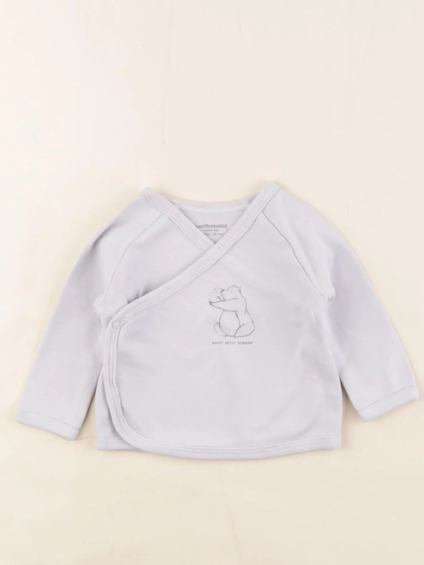 Vertbaudet - tee-shirt bleu - 3 mois