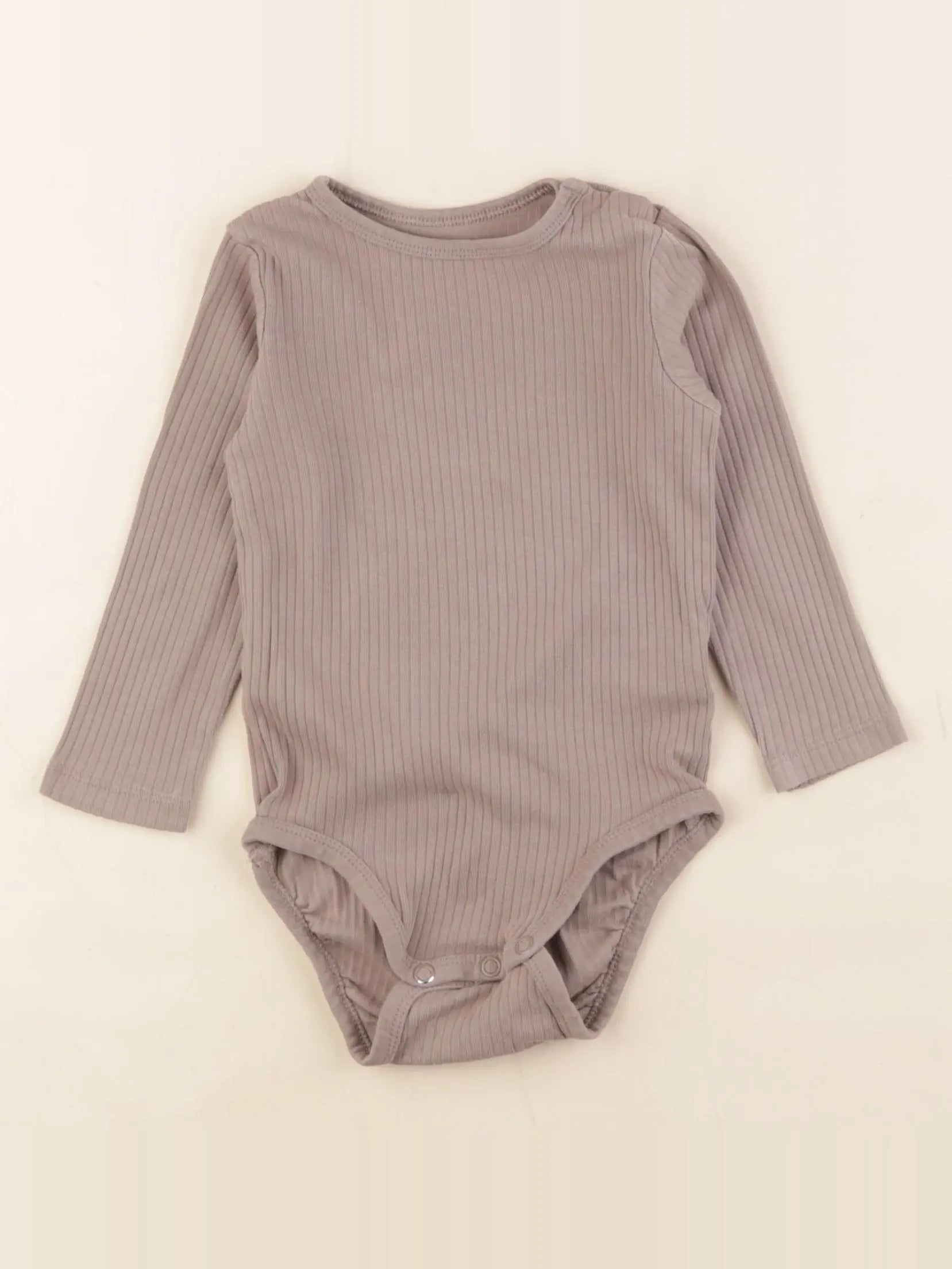 H&M - body marron - 9/12 mois