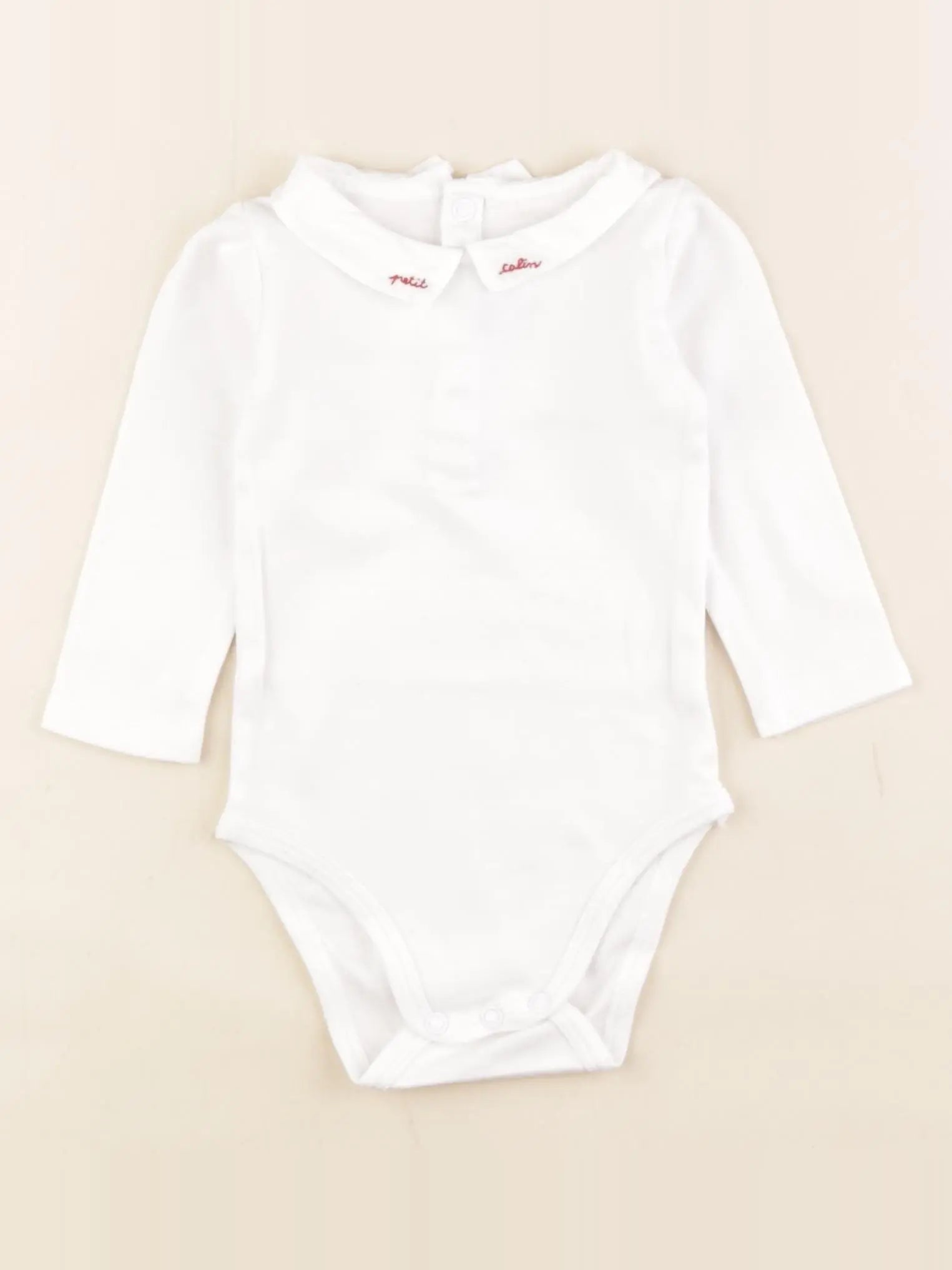 Jacadi - body à col blanc - 12 mois