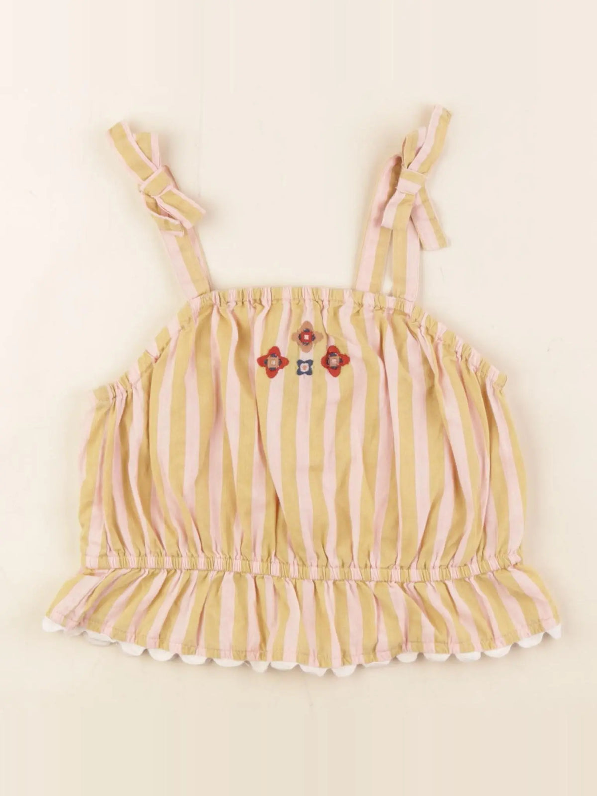 Monoprix - blouse rose, jaune - 6 ans