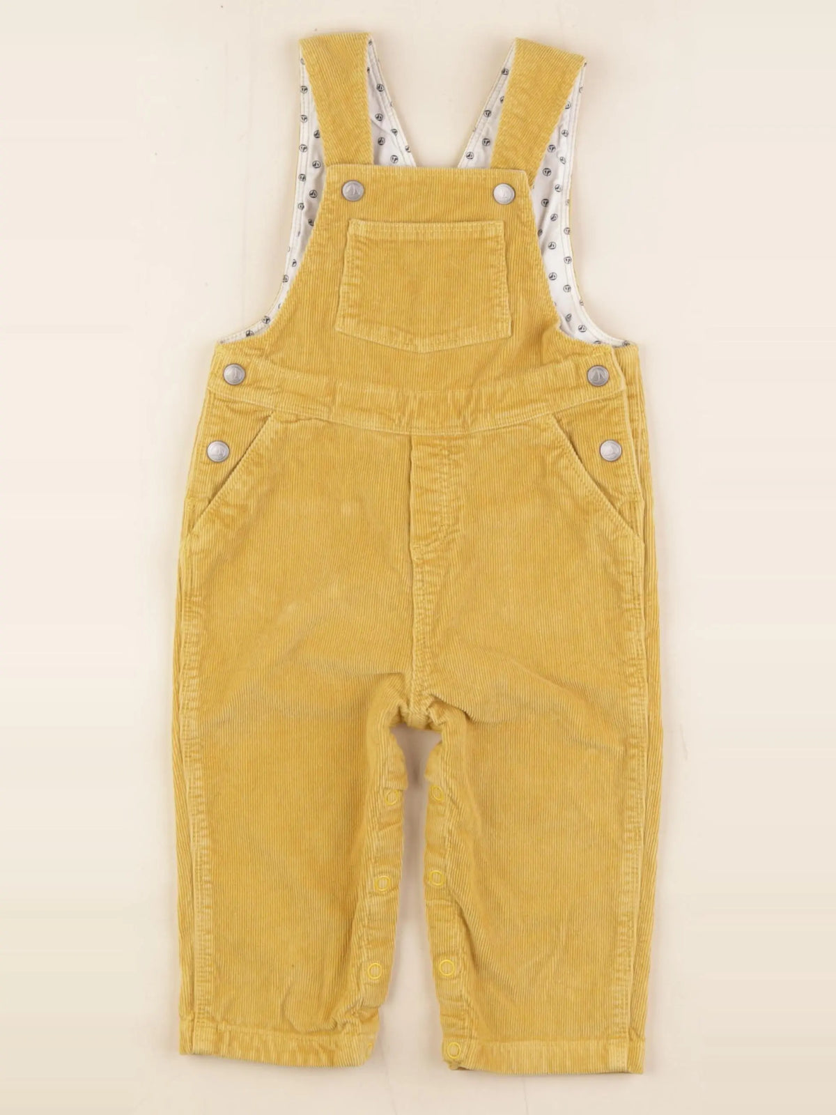 Petit Bateau - salopette jaune - 12 mois
