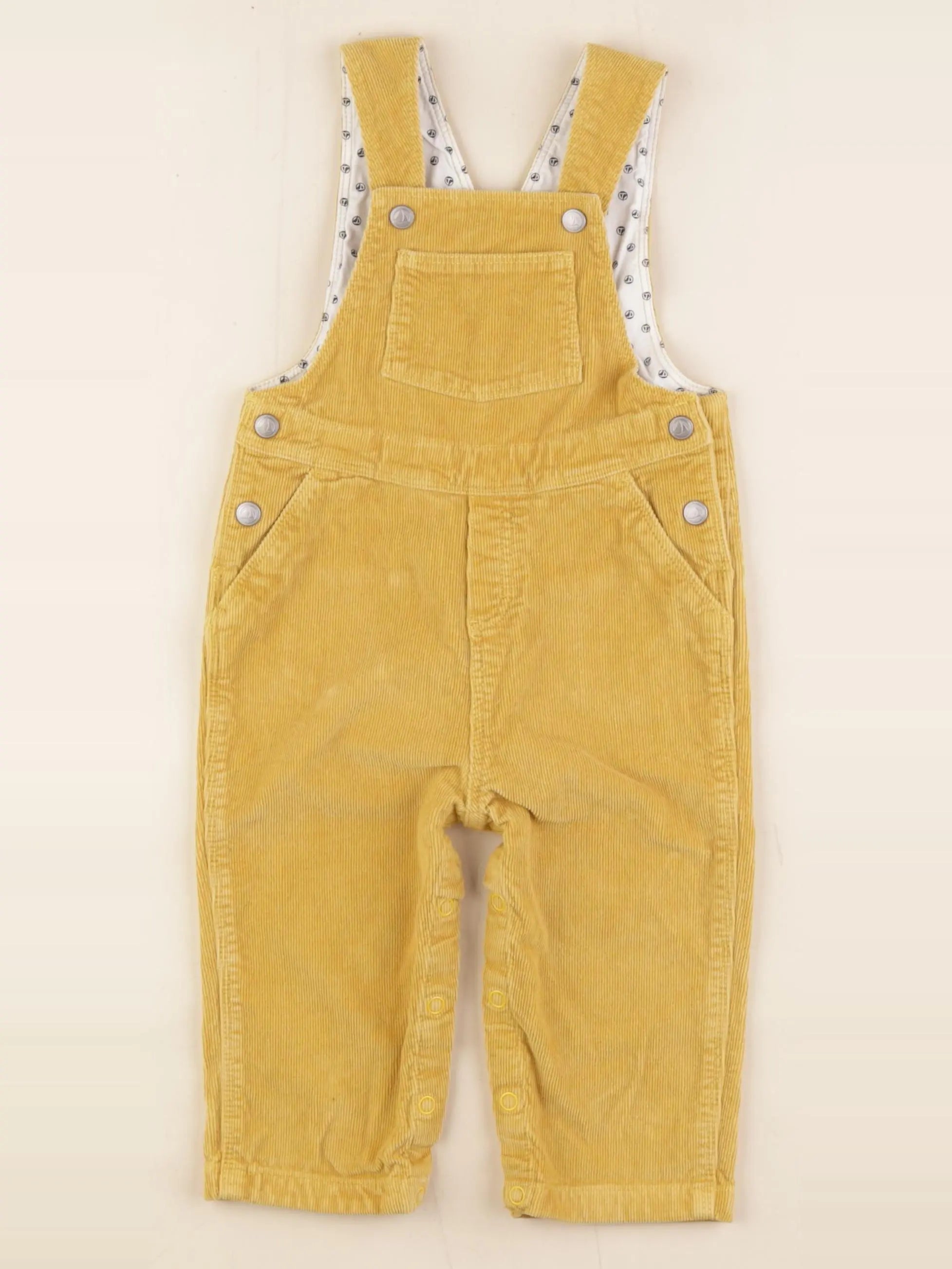 Petit Bateau - salopette jaune - 12 mois