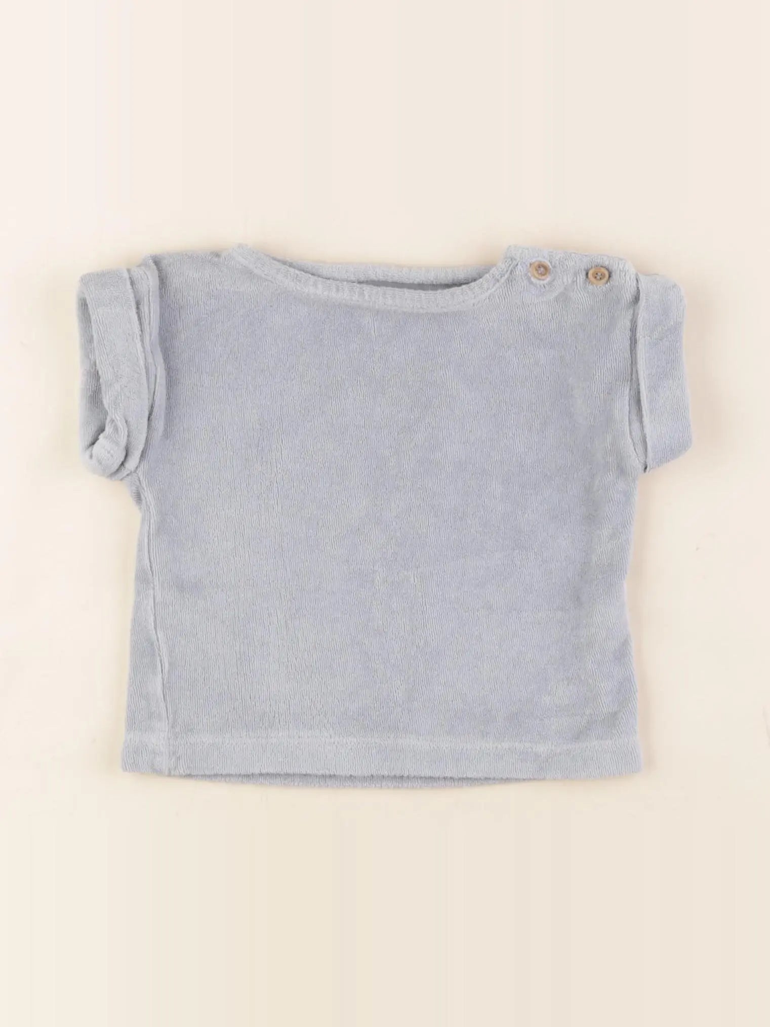 Poudre Organic - tee-shirt bleu - 6 mois