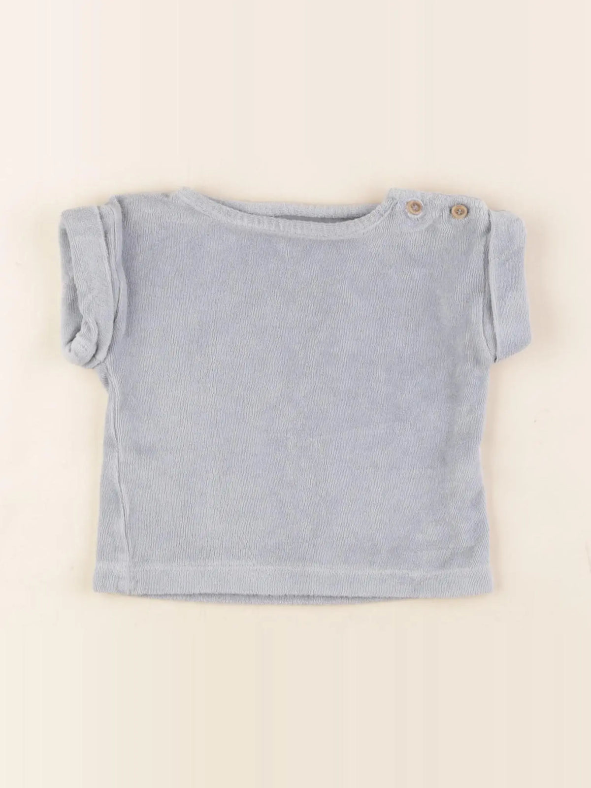 Poudre Organic - tee-shirt bleu - 6 mois