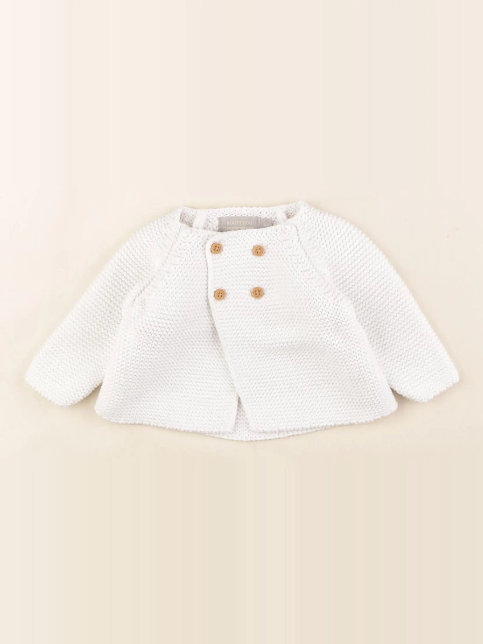 Boutchou - gilet beige - 1 mois