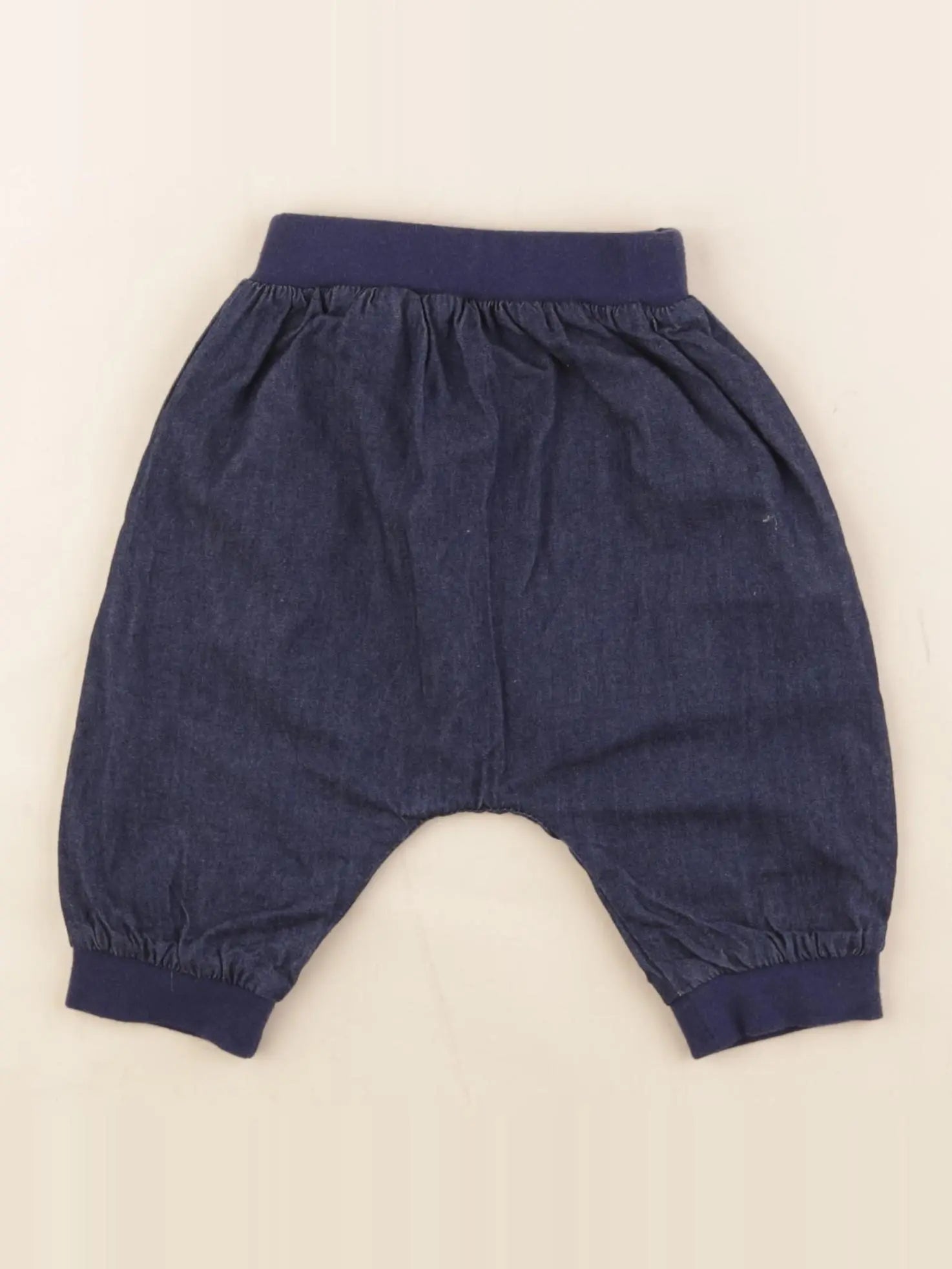 Boutchou - sarouel doublé bleu - 3 mois