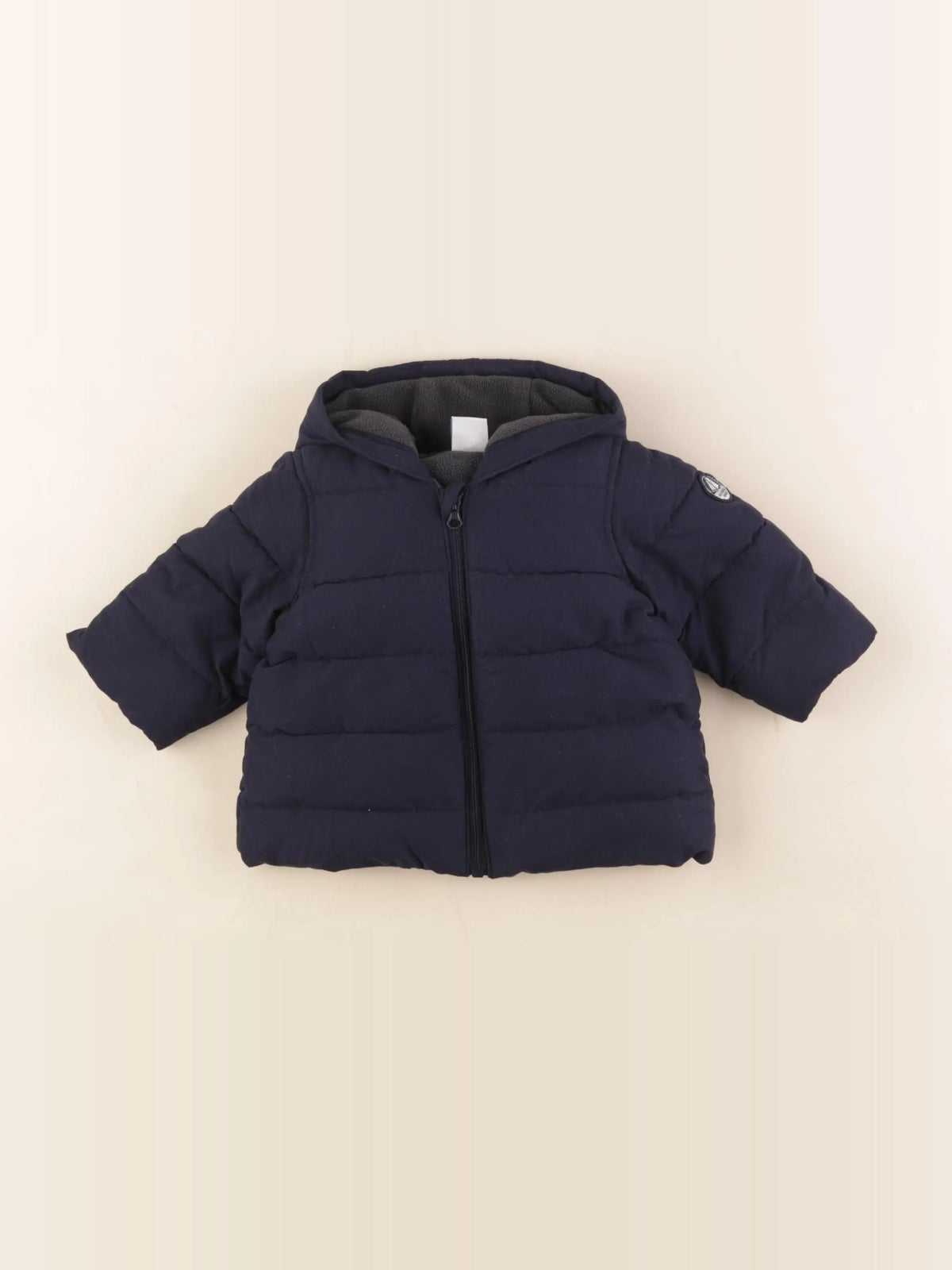 Petit Bateau - doudoune bleu - 3 mois