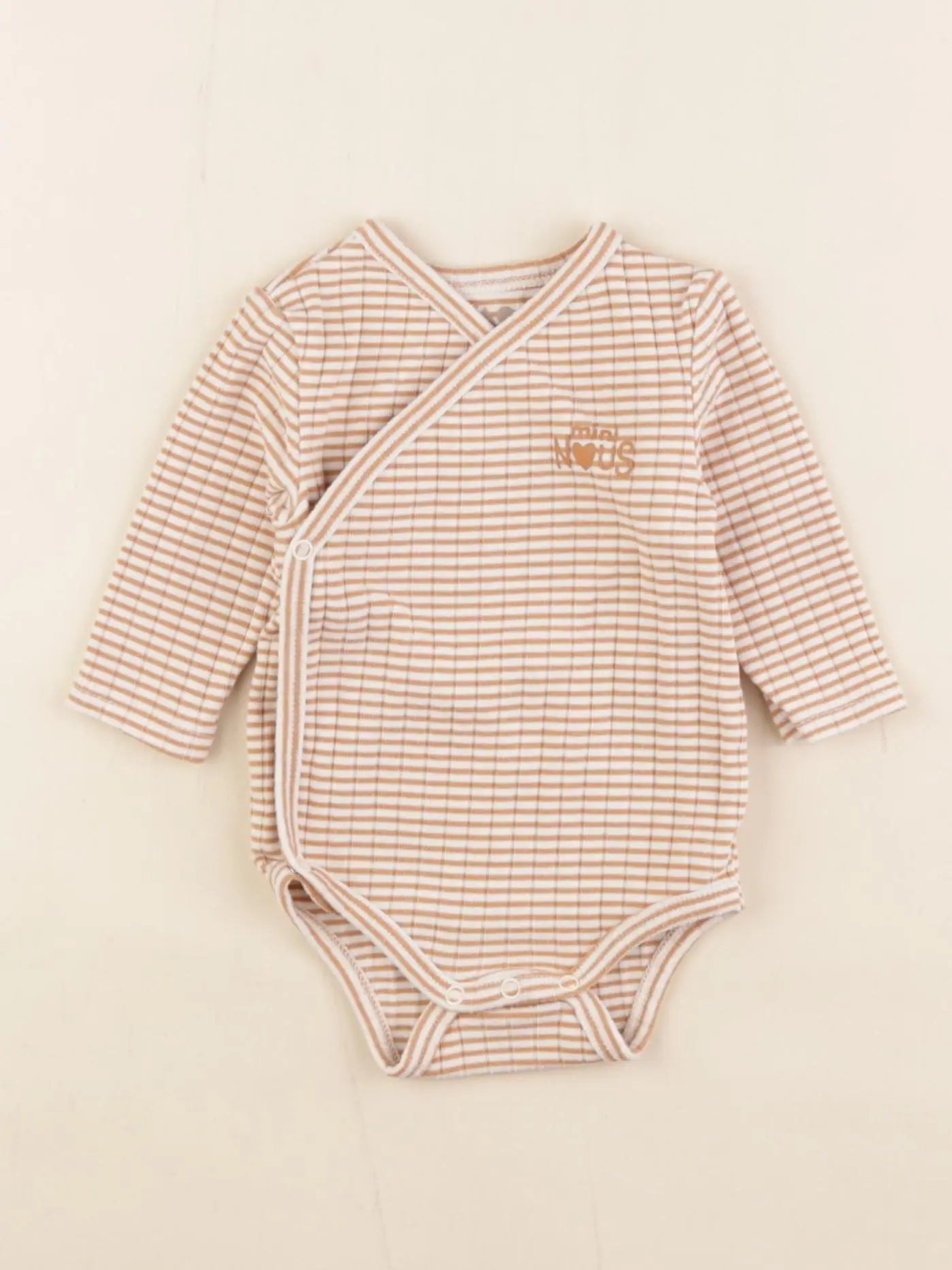 Tape à l'oeil - body marron - 3 mois