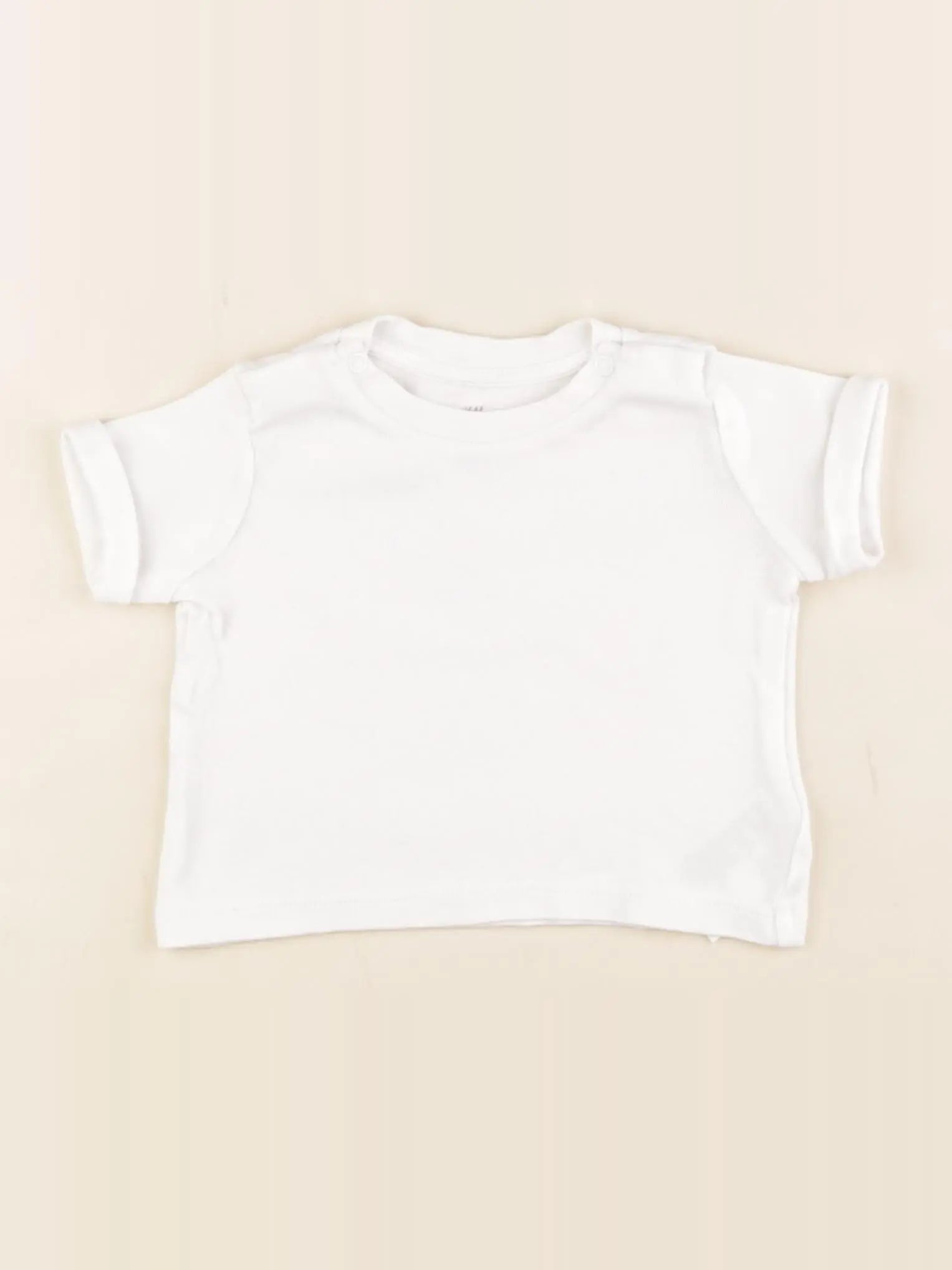 H&M - tee-shirt blanc - 2/4 mois