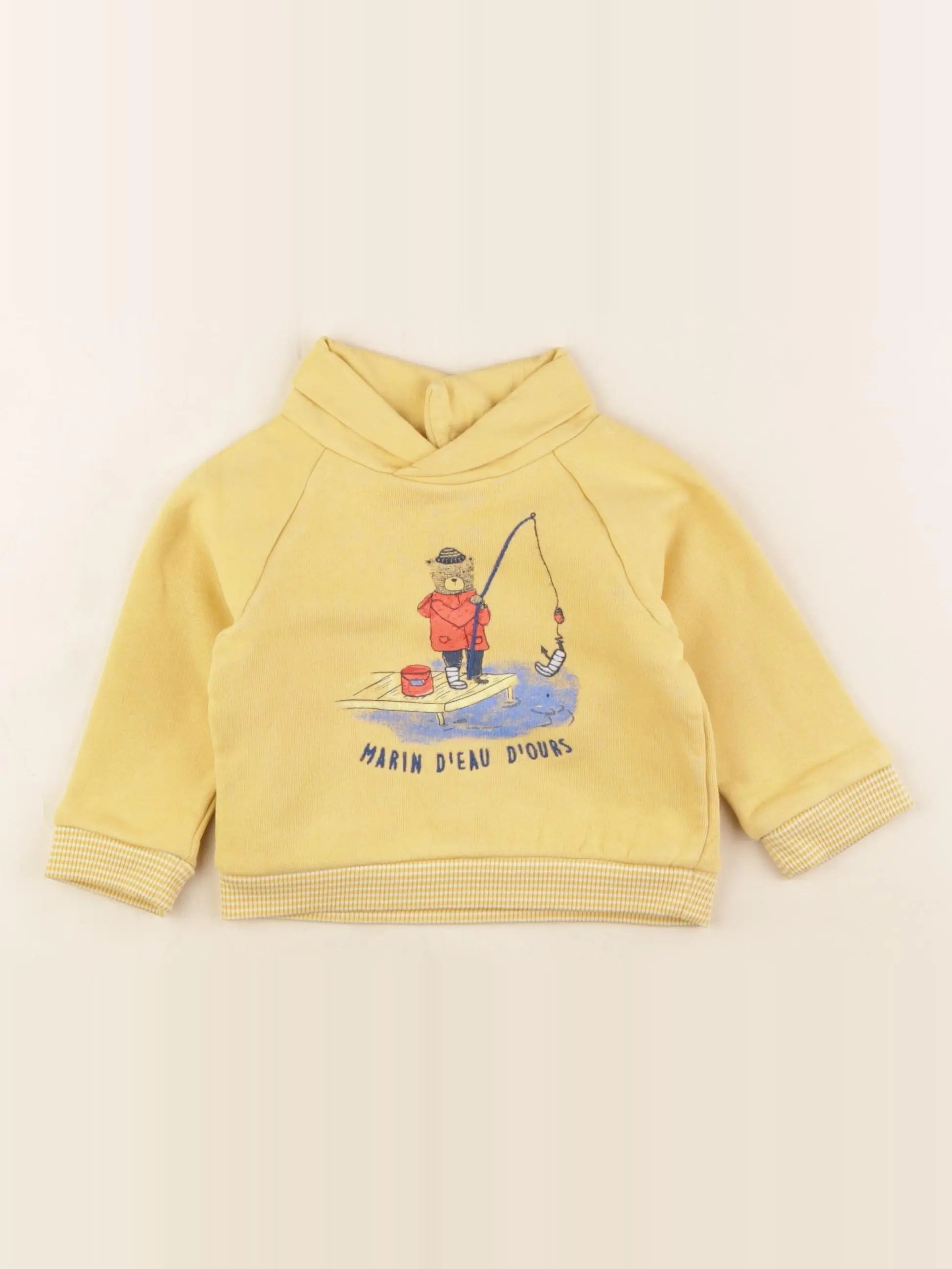 Tape à l'oeil - sweat jaune - 12 mois