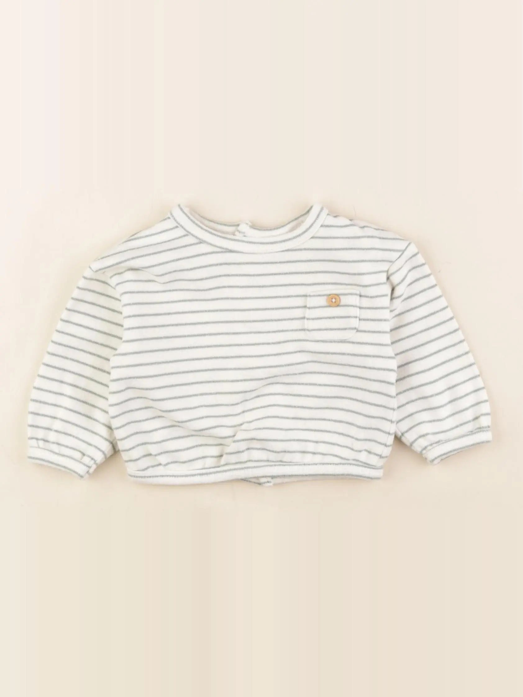 Tape à l'oeil - sweat coton vert - 3 mois