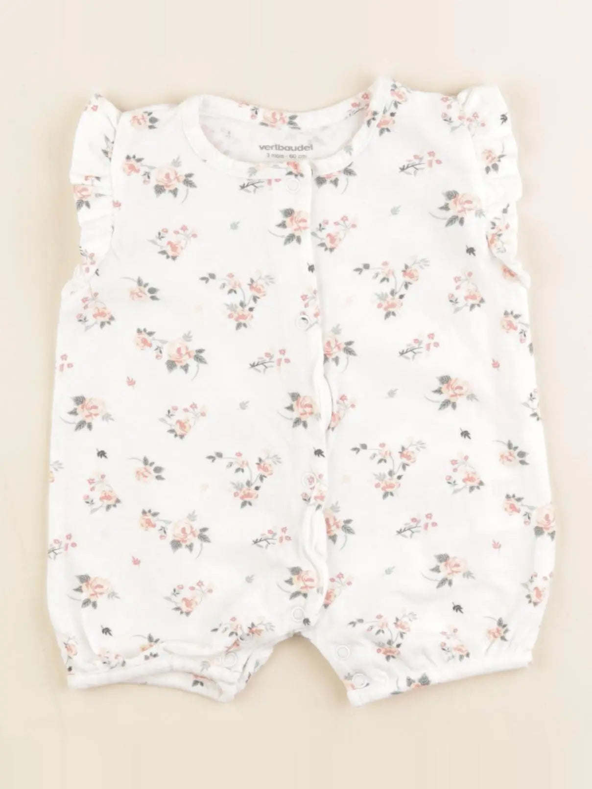 Vertbaudet - pyjama coton multicolore - 3 mois