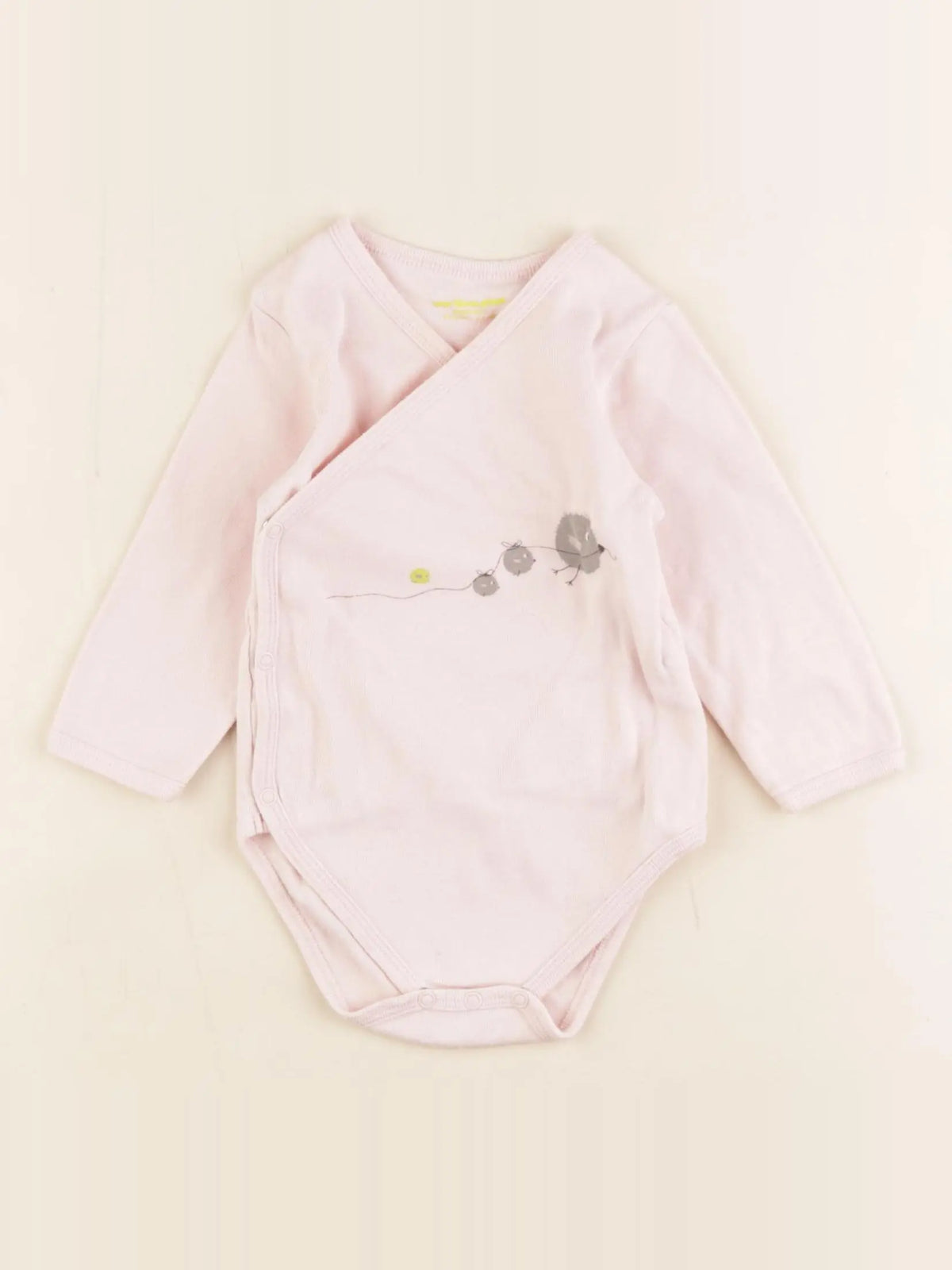 Vertbaudet - body rose - 12 mois