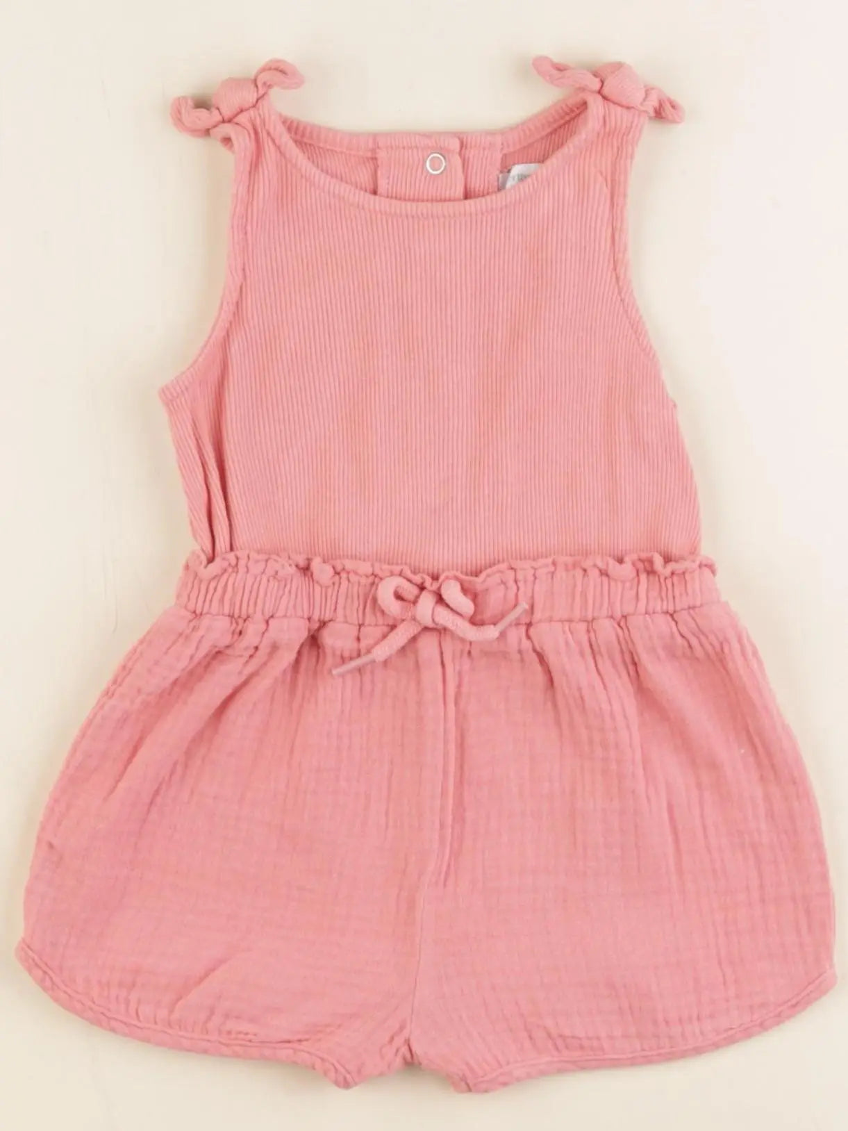 Vertbaudet - combinaison rose - 6 mois