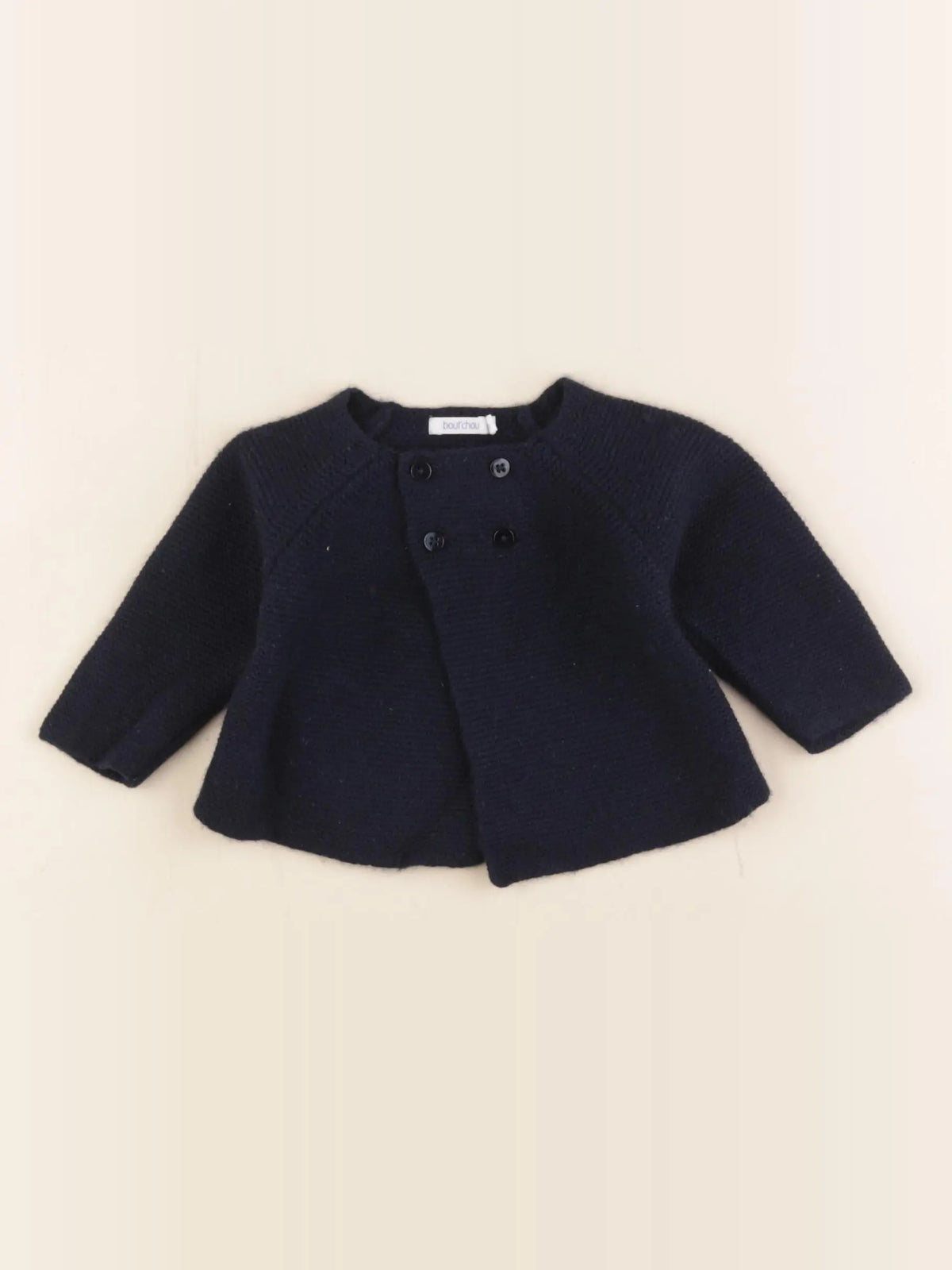 Boutchou - gilet bleu - 3 mois