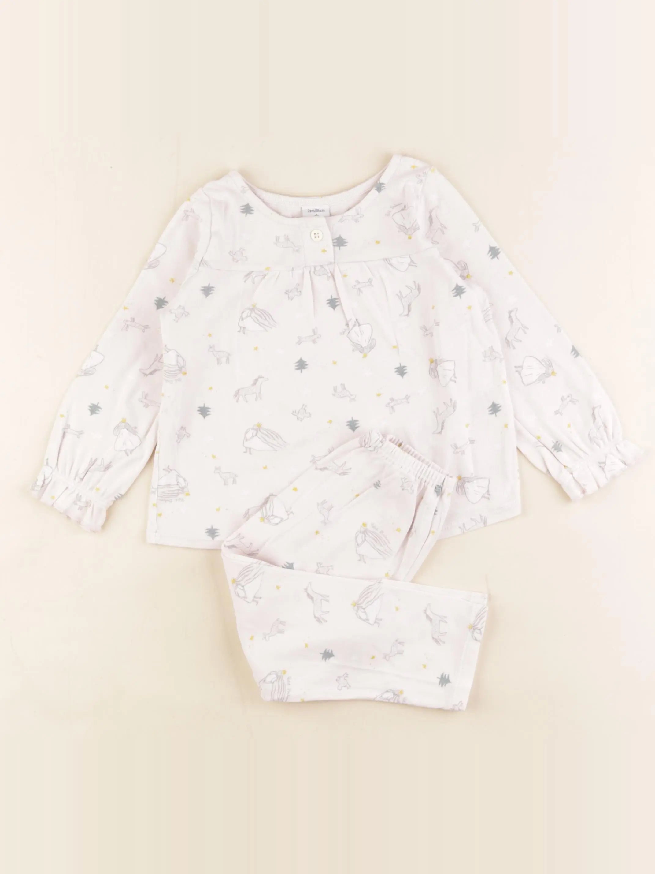Petit Bateau - pyjama coton multicolore - 2 ans
