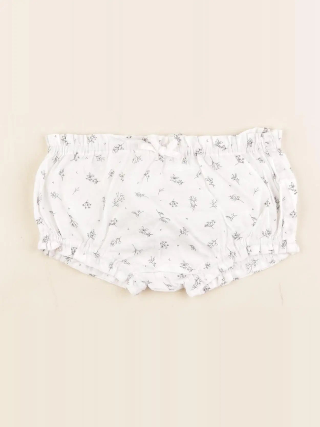 Natalys - bloomer blanc - 3/6 mois