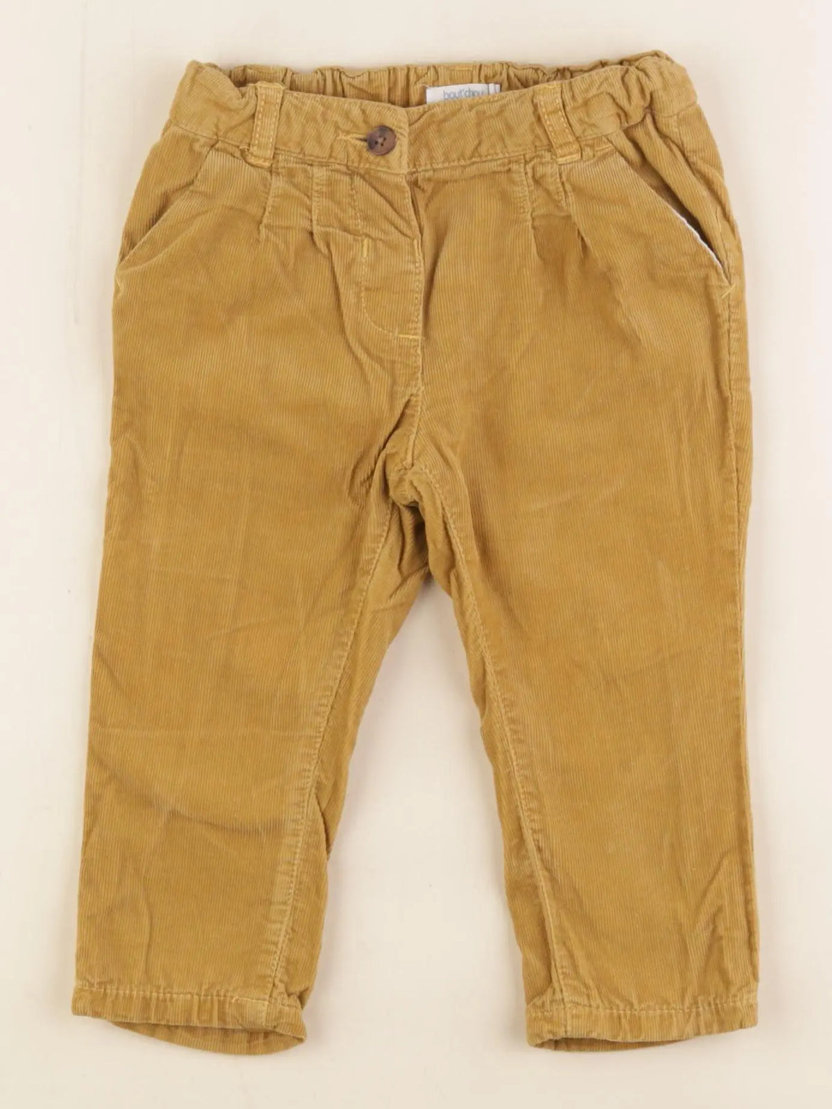 Boutchou - pantalon jaune - 12 mois