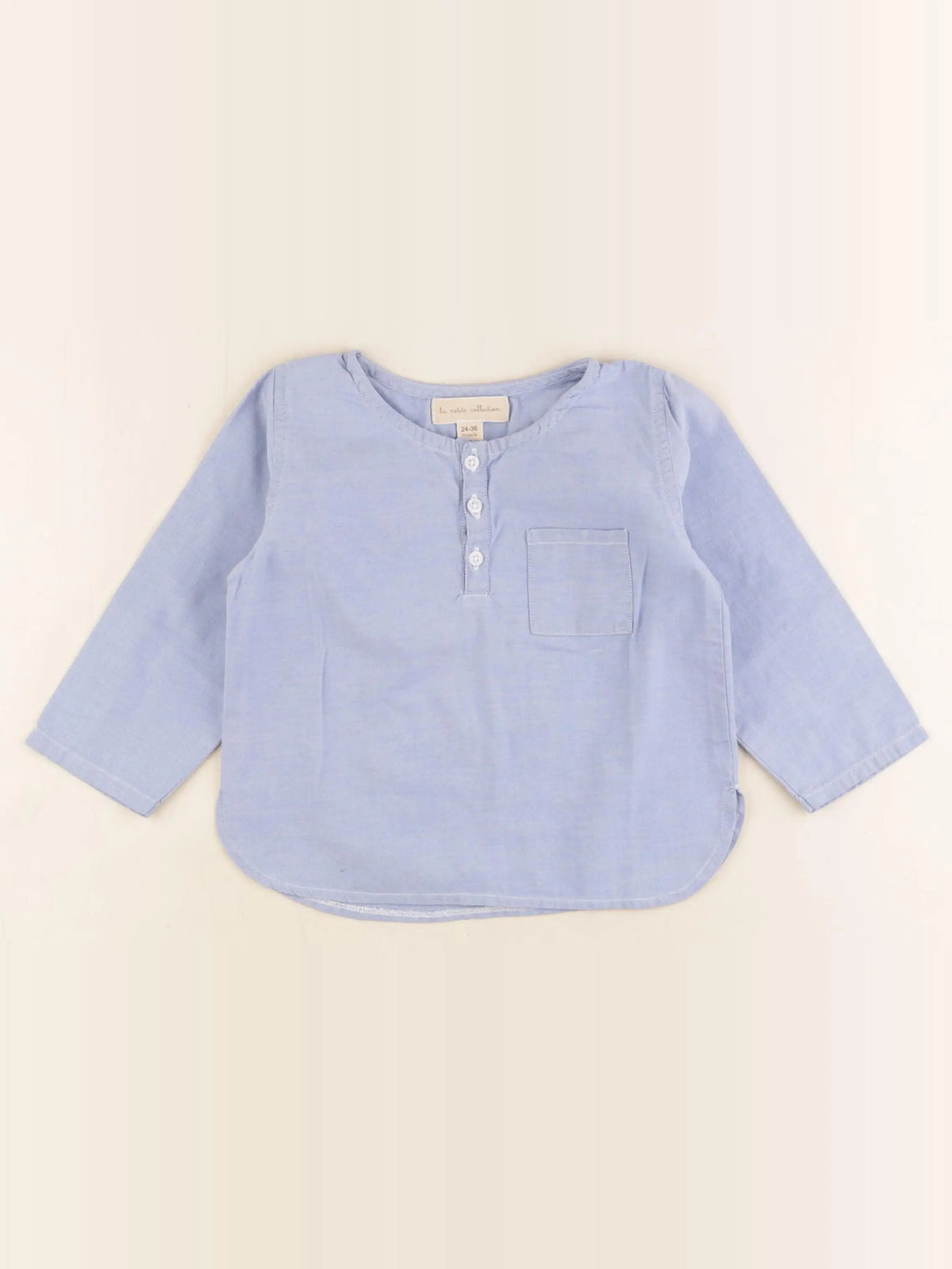La Petite Collection - chemise bleu - 24/36 mois