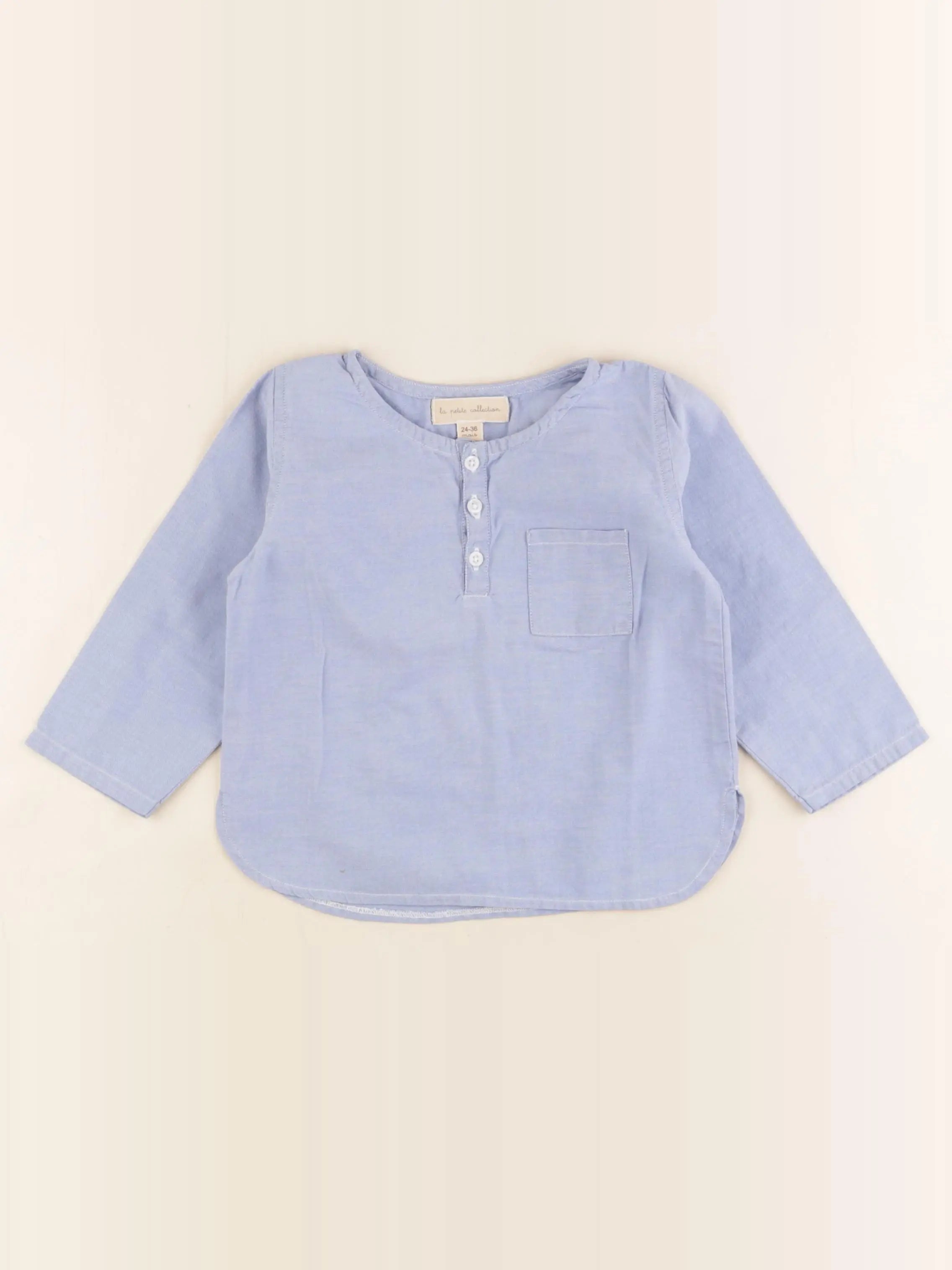 La Petite Collection - chemise bleu - 24/36 mois