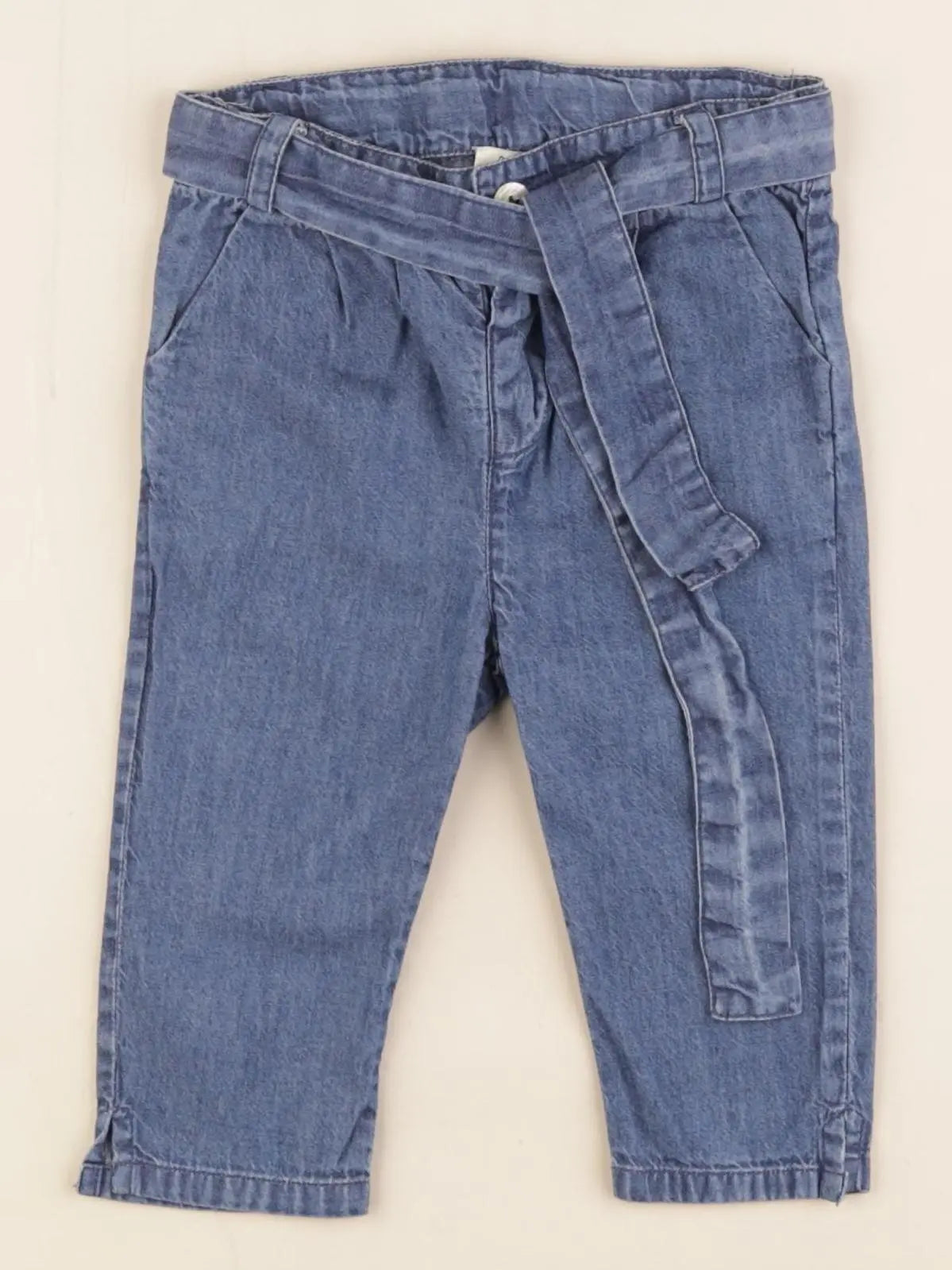 Natalys - pantalon bleu - 6 mois