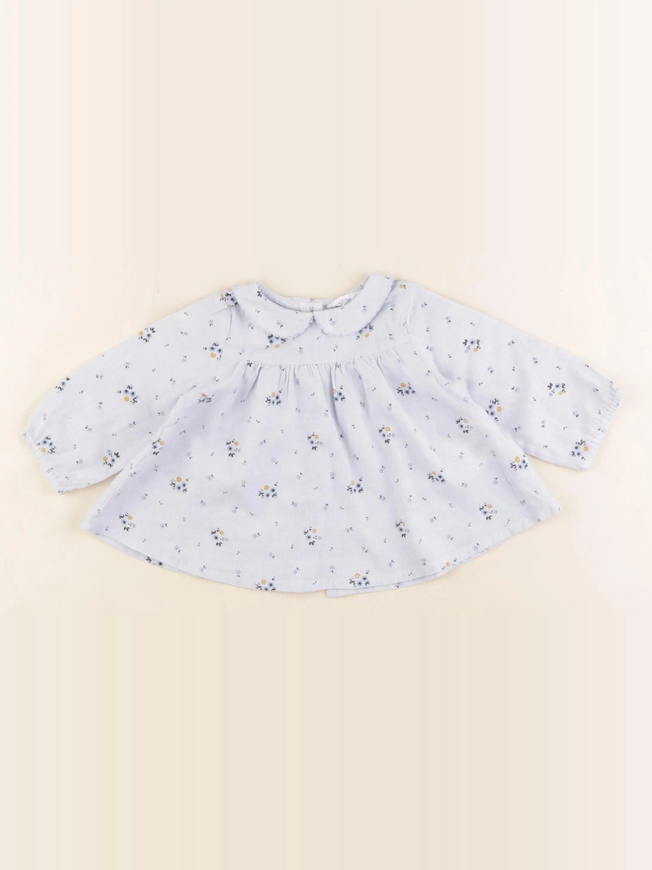 Boutchou - blouse bleu - 3 mois