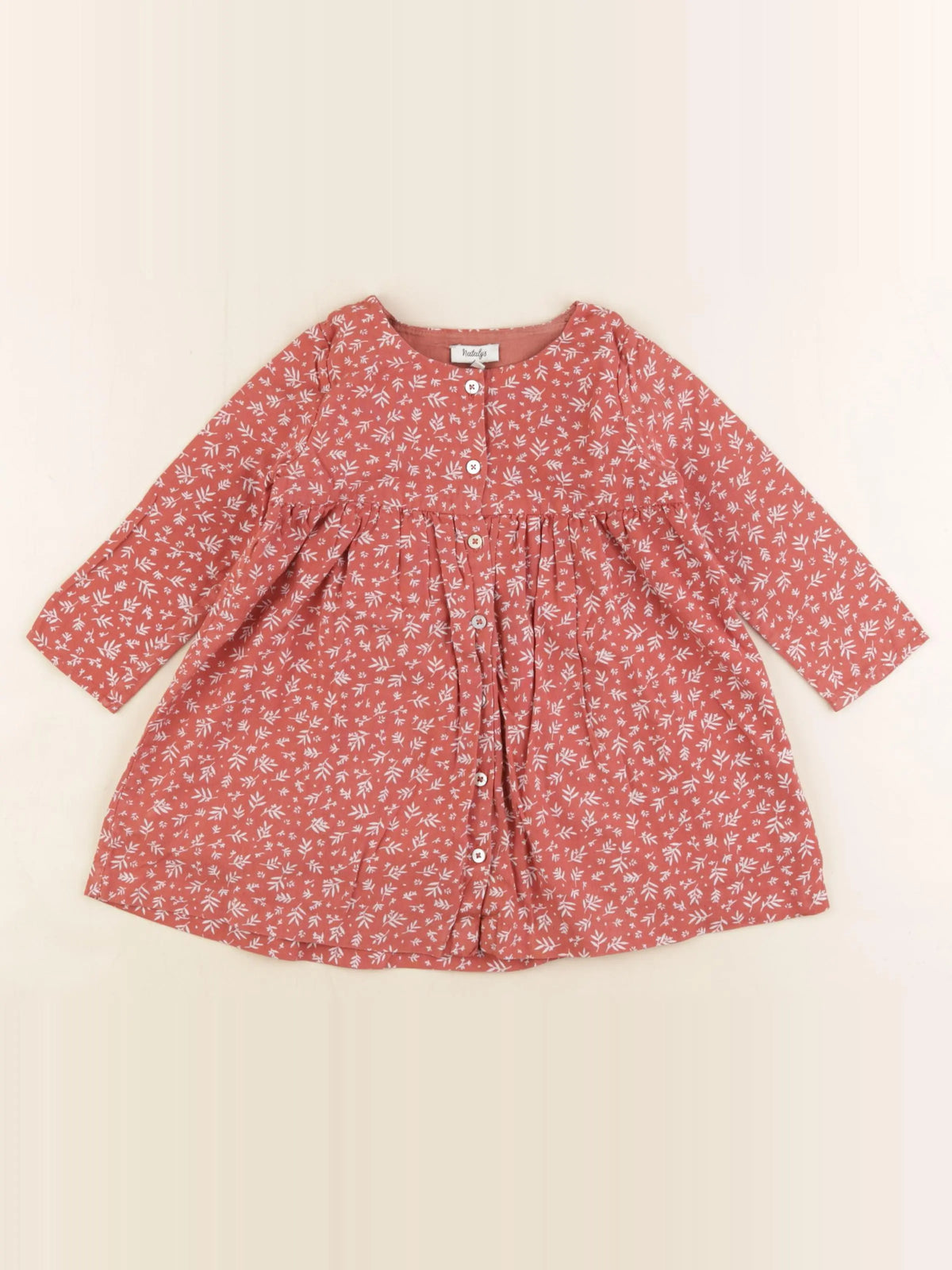 Natalys - robe rouge - 18 mois