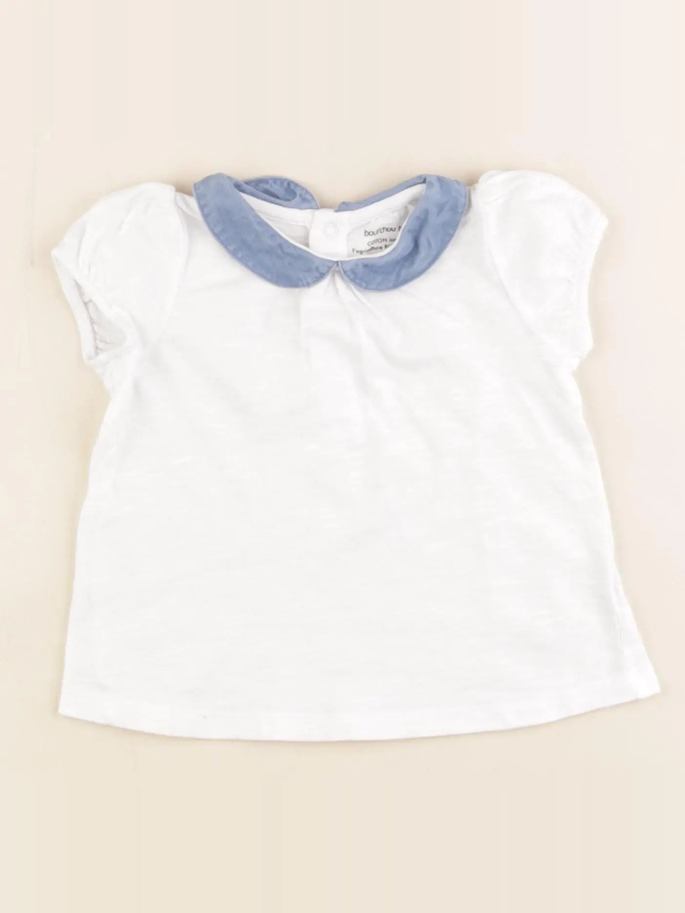 Boutchou - tee-shirt blanc - 6 mois