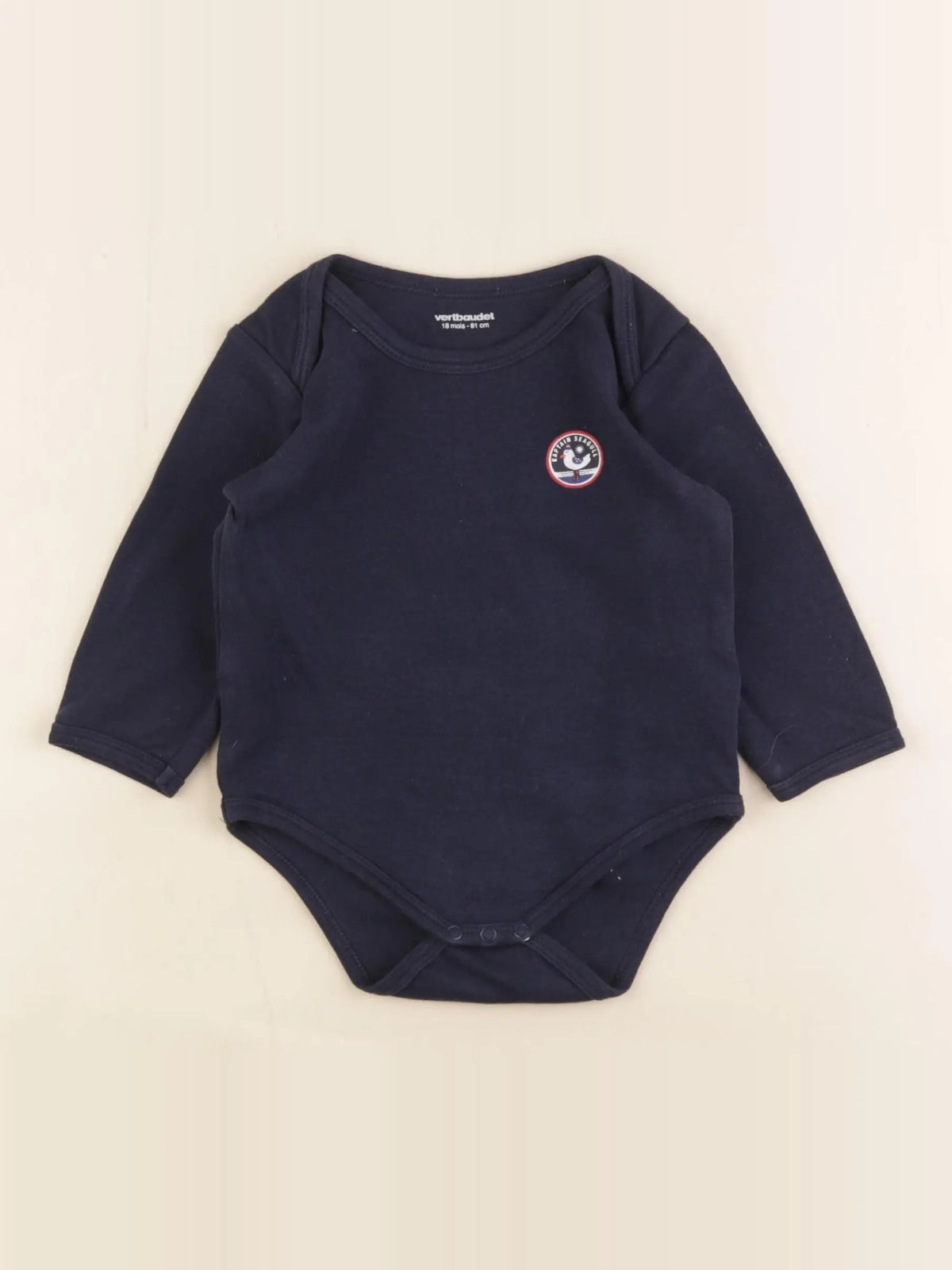 Vertbaudet - body bleu - 18 mois