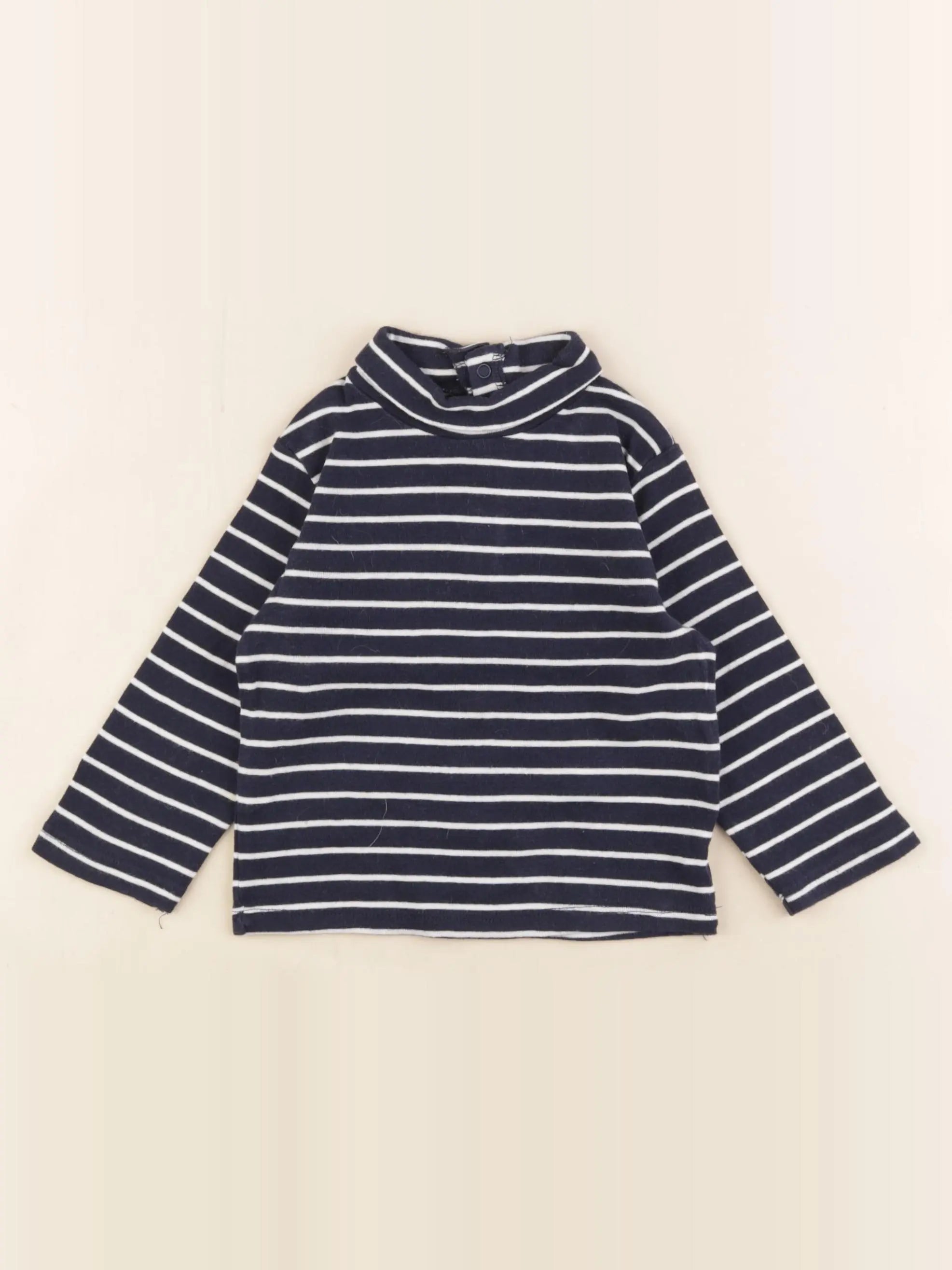 Vertbaudet - sous-pull bleu - 18 mois