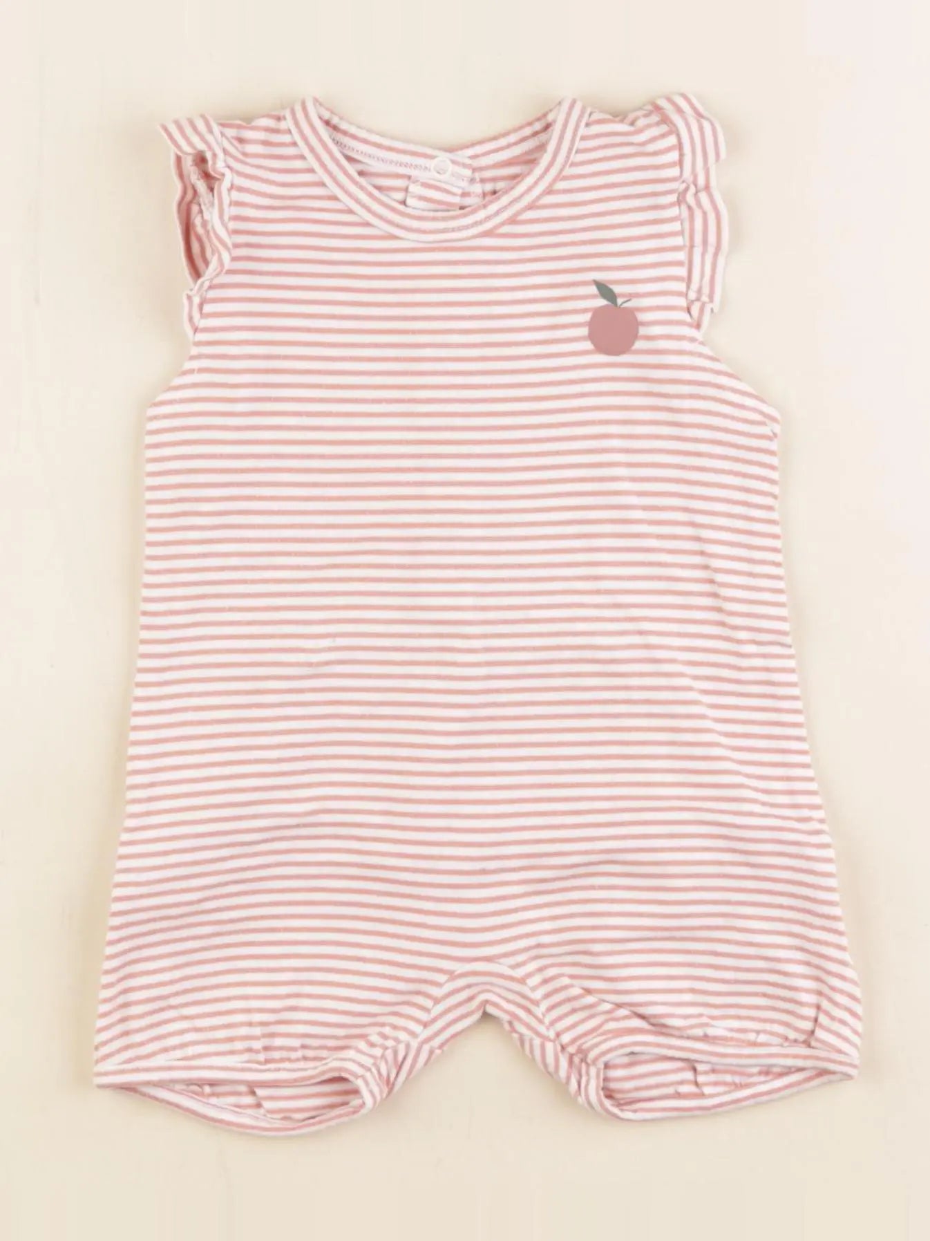 Vertbaudet - pyjama coton rose - 9 mois