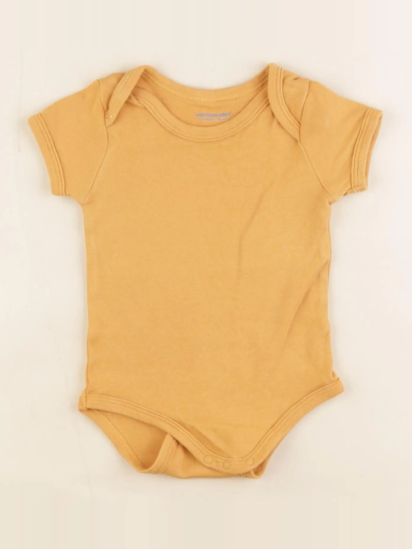 Vertbaudet - body jaune - 12 mois