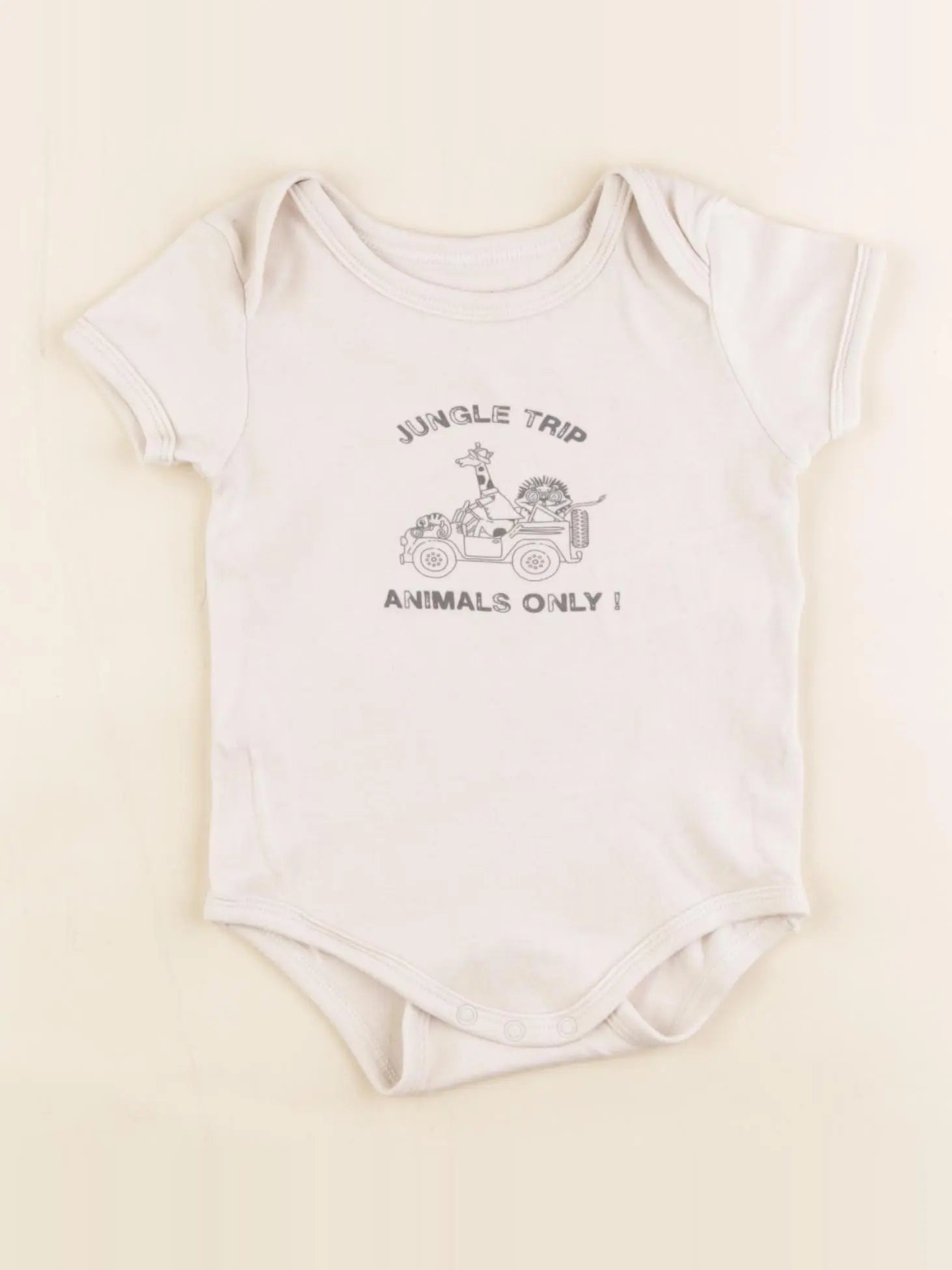 Vertbaudet - body beige - 12 mois