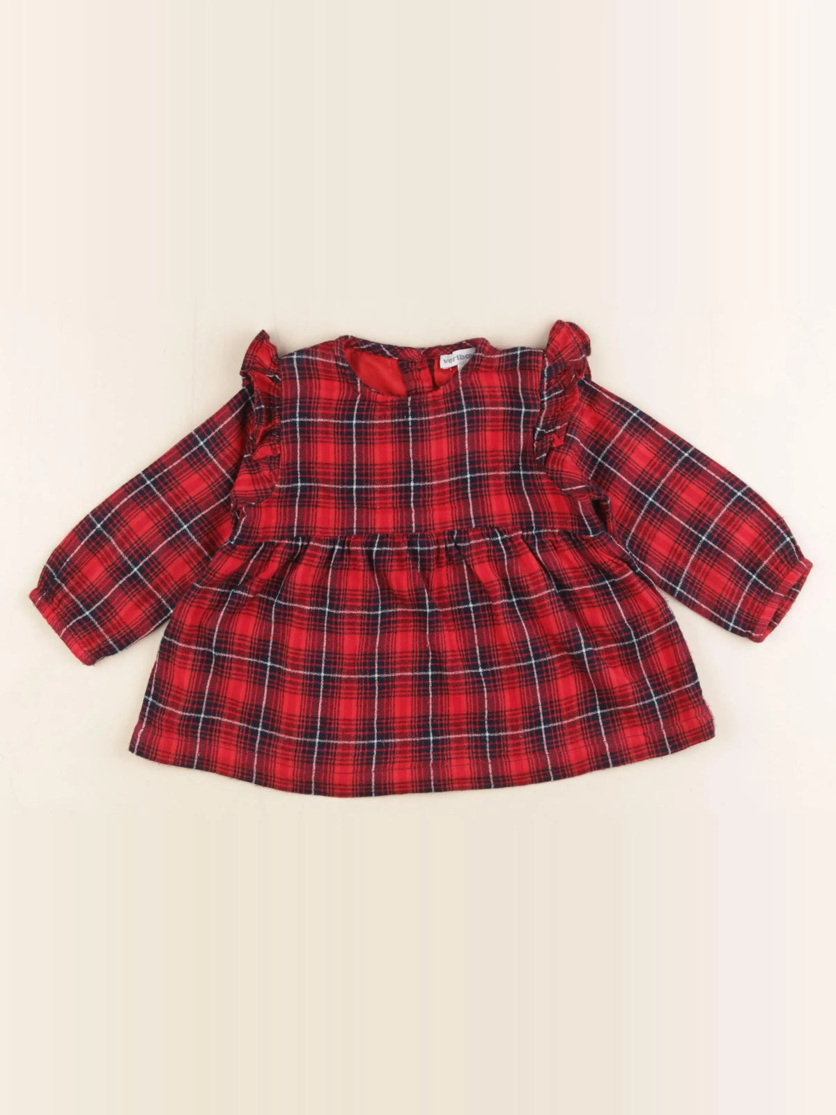 Vertbaudet - blouse rouge - 12 mois