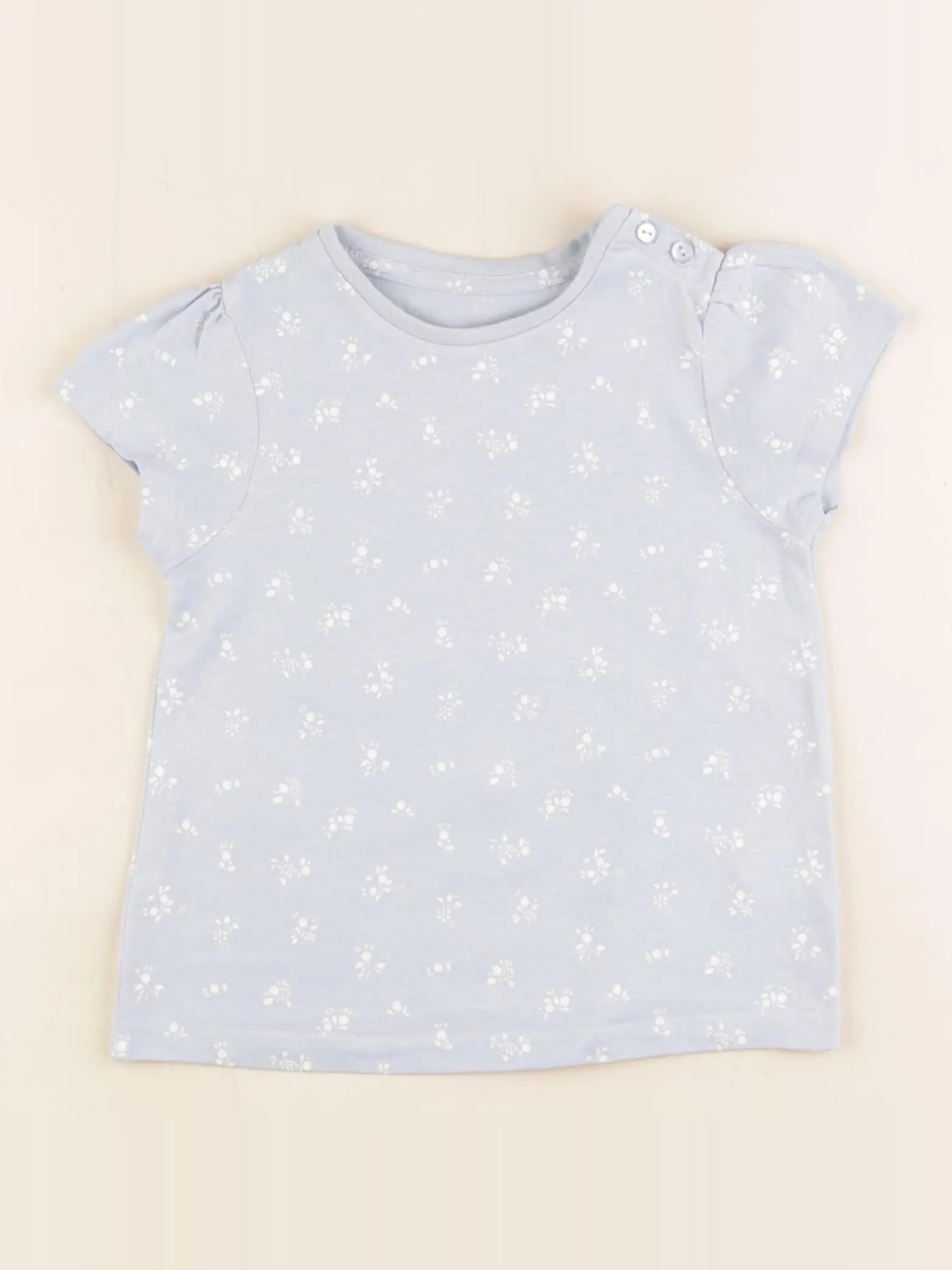 Vertbaudet - tee-shirt bleu - 2 ans