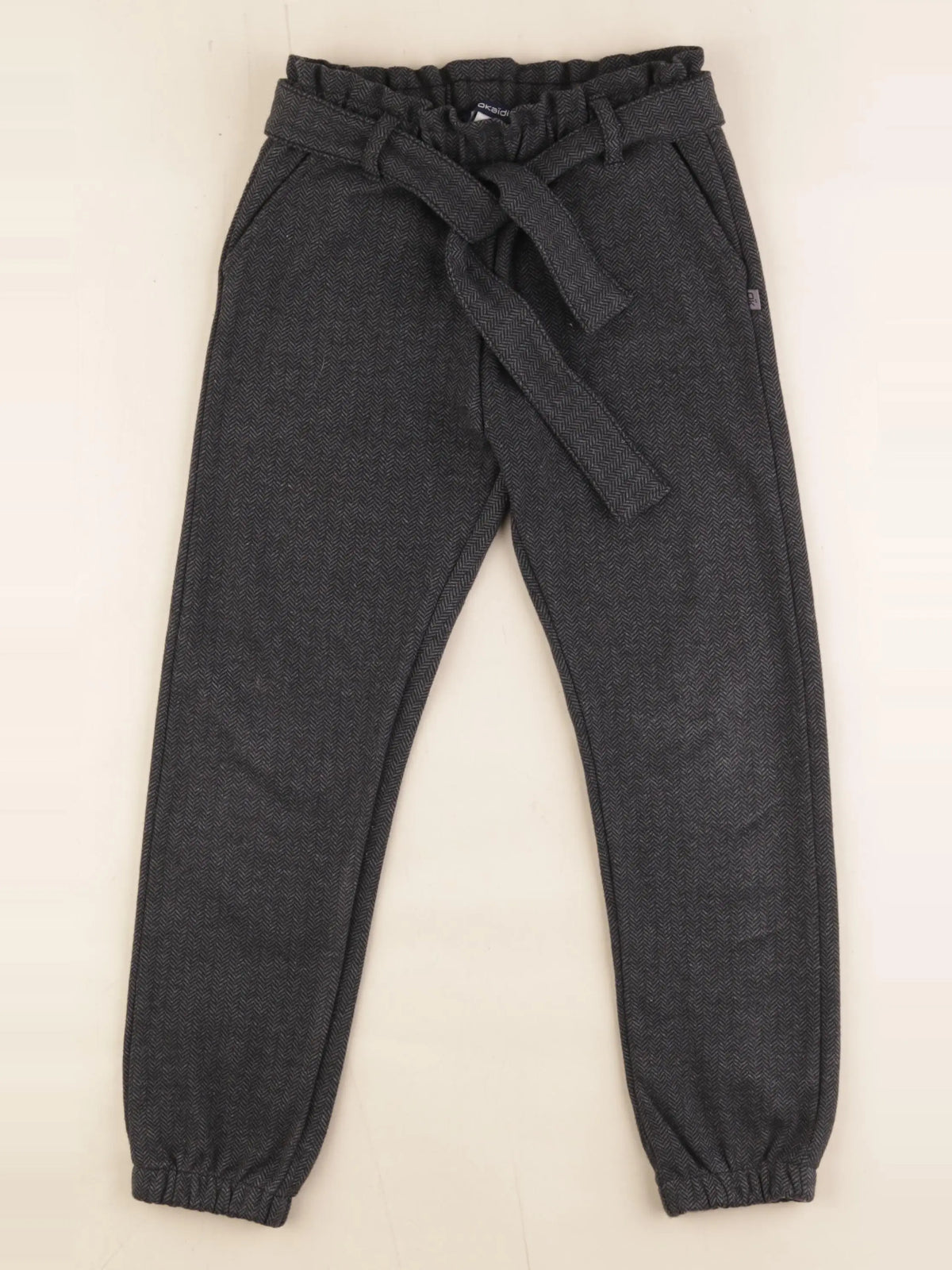 Okaidi - pantalon gris - 7 ans