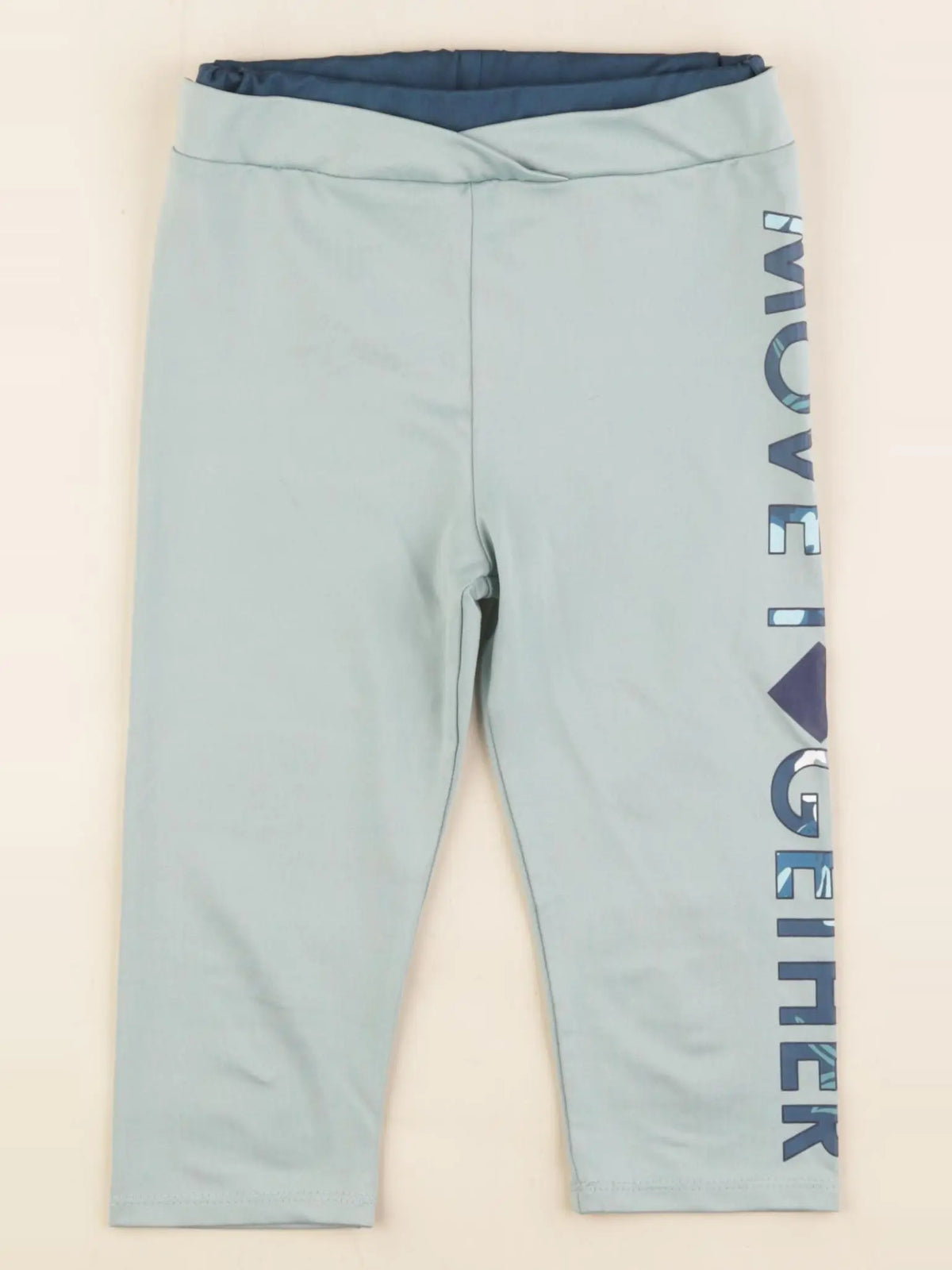 Vertbaudet - legging court vert - 6 ans