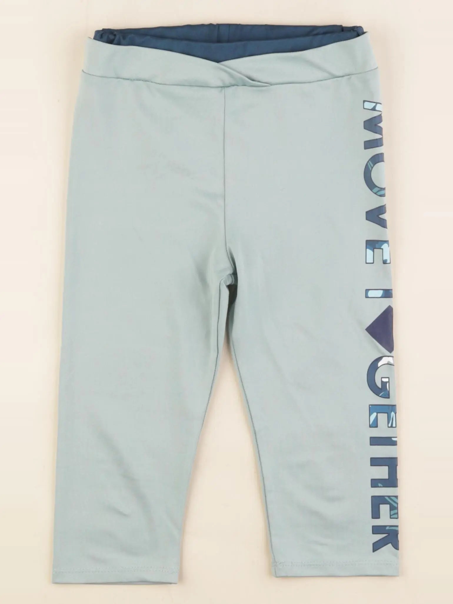 Vertbaudet - legging court vert - 6 ans