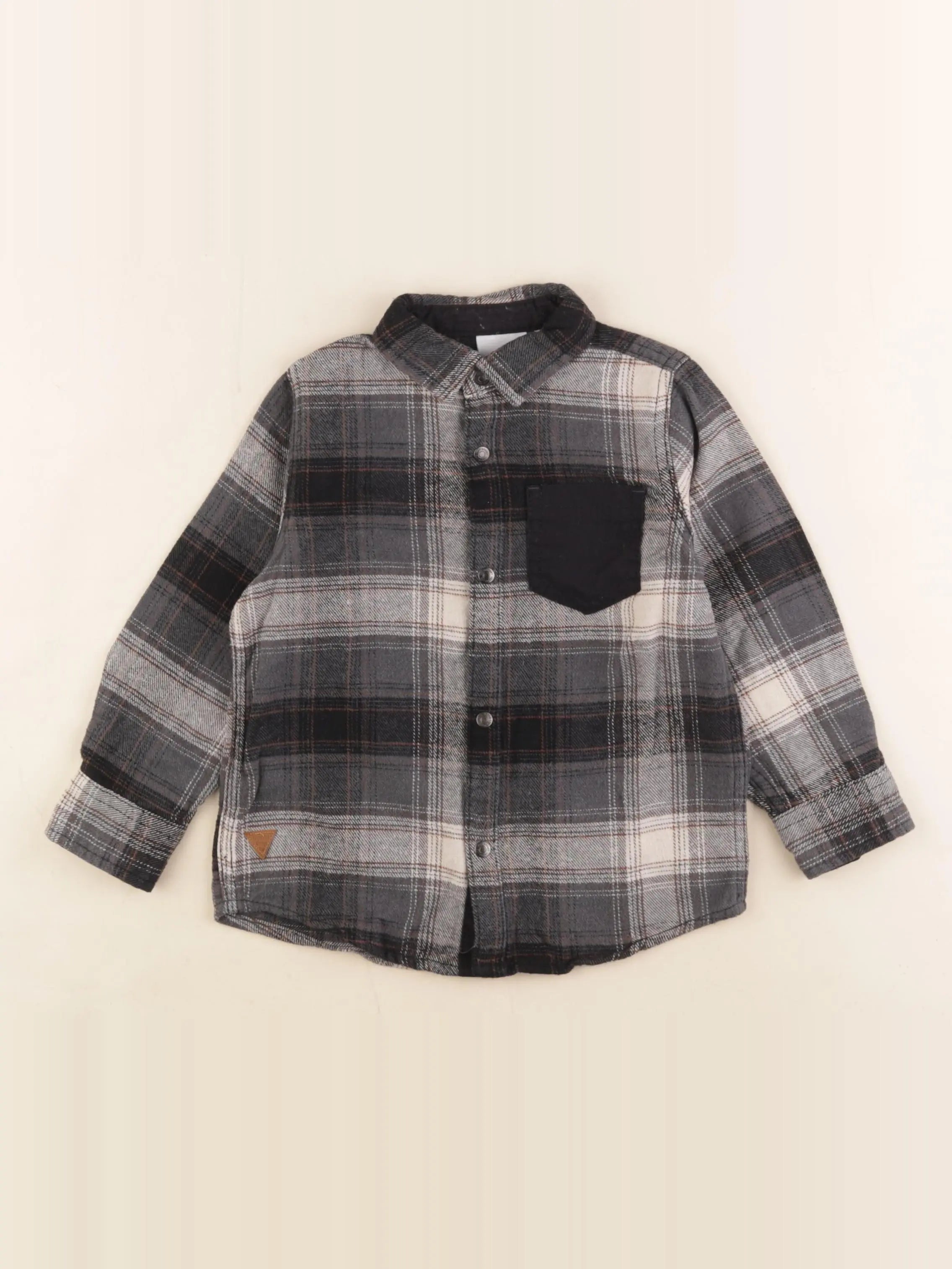 Vertbaudet - chemise noir - 4 ans