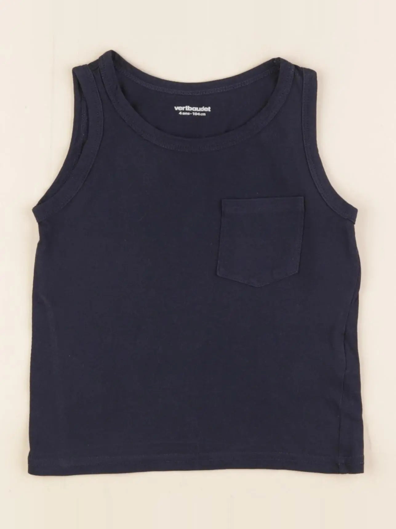 Vertbaudet - débardeur bleu - 4 ans