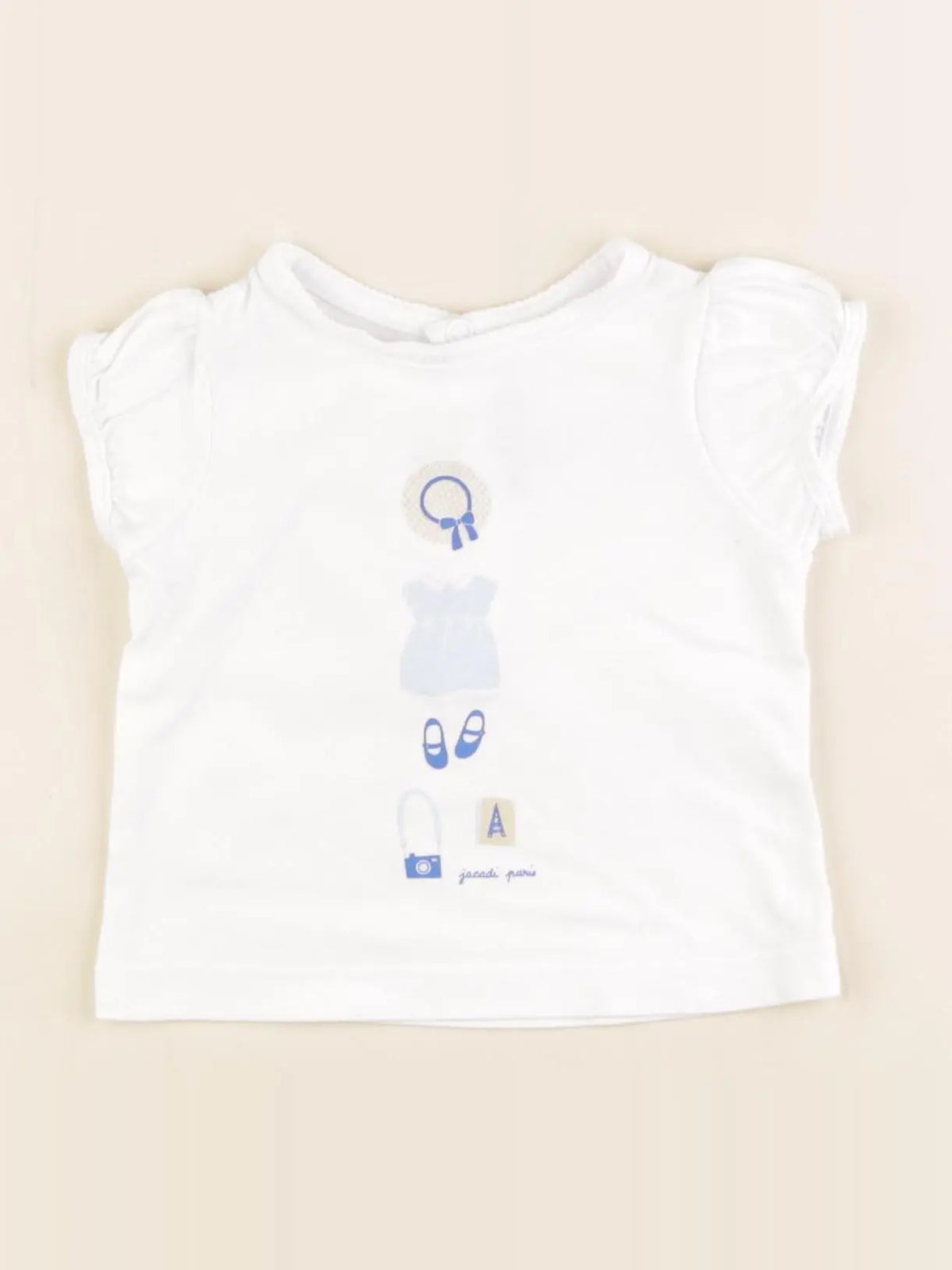 Jacadi - tee-shirt blanc - 6 mois