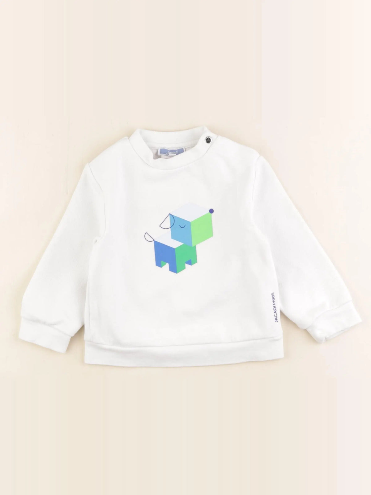Jacadi - sweat blanc - 24 mois
