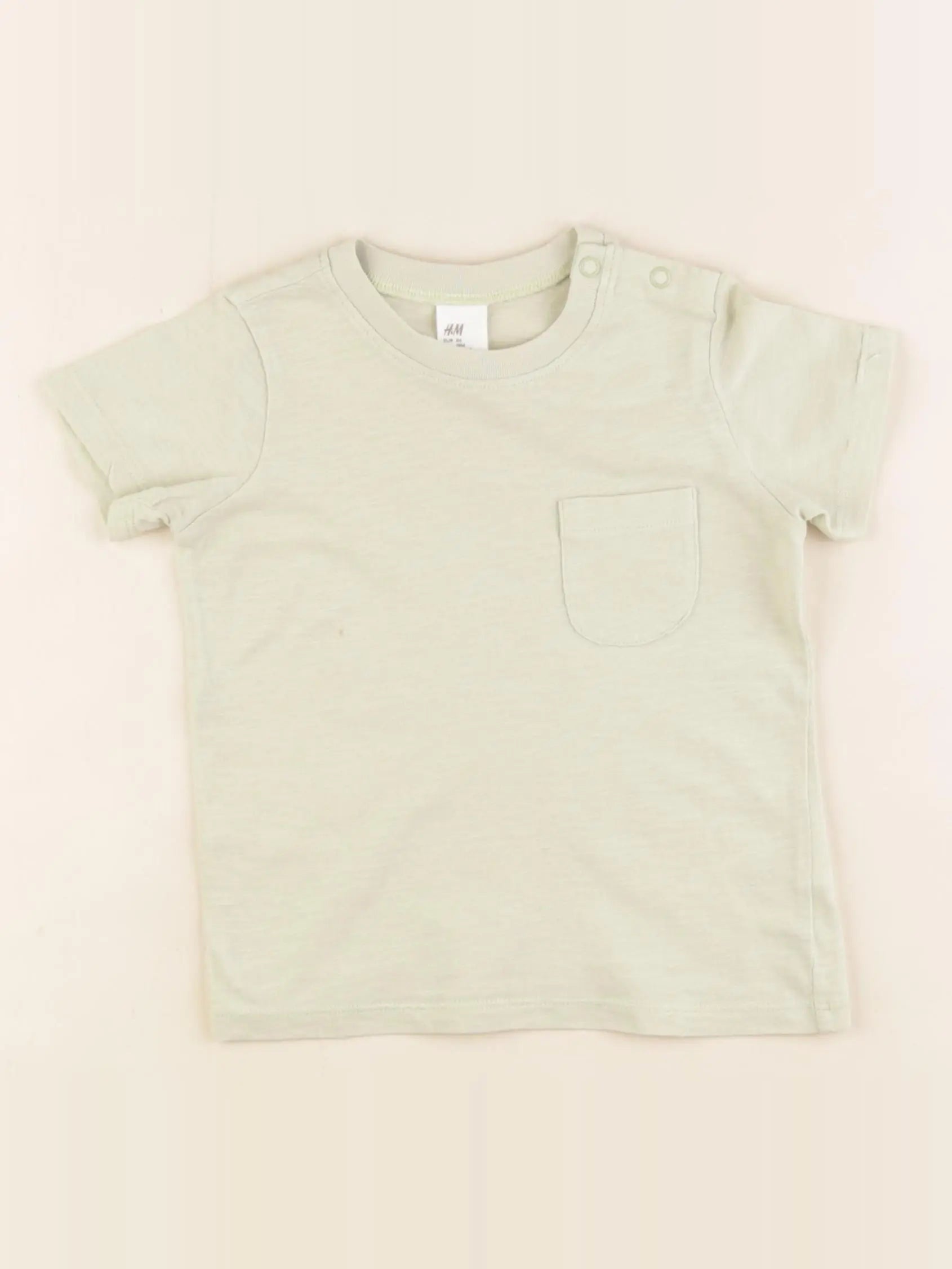 H&M - tee-shirt vert - 12/18 mois