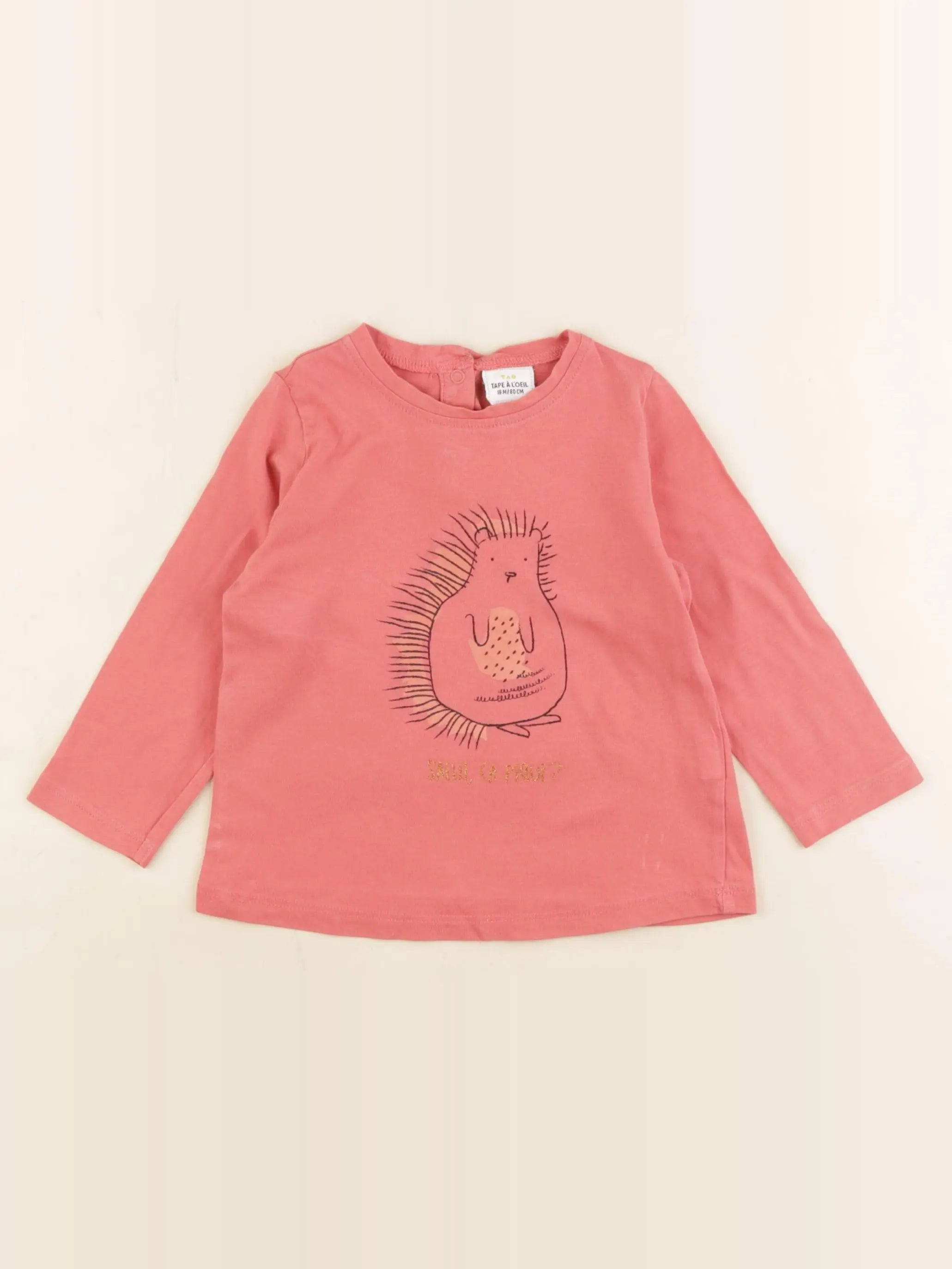 Tape à l'oeil - tee-shirt rose - 18 mois